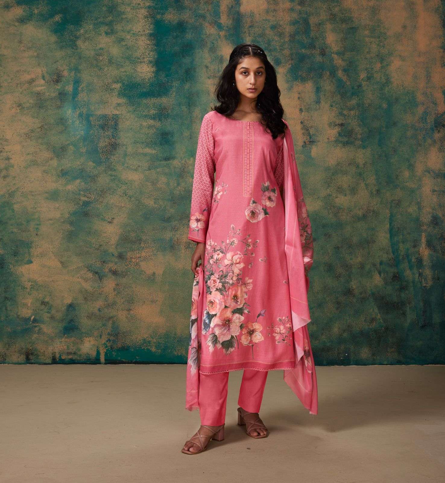 sandhya by shivaay 15501-15504 series pure simar muslin dress material catalogue wholesale manufacturer in surat