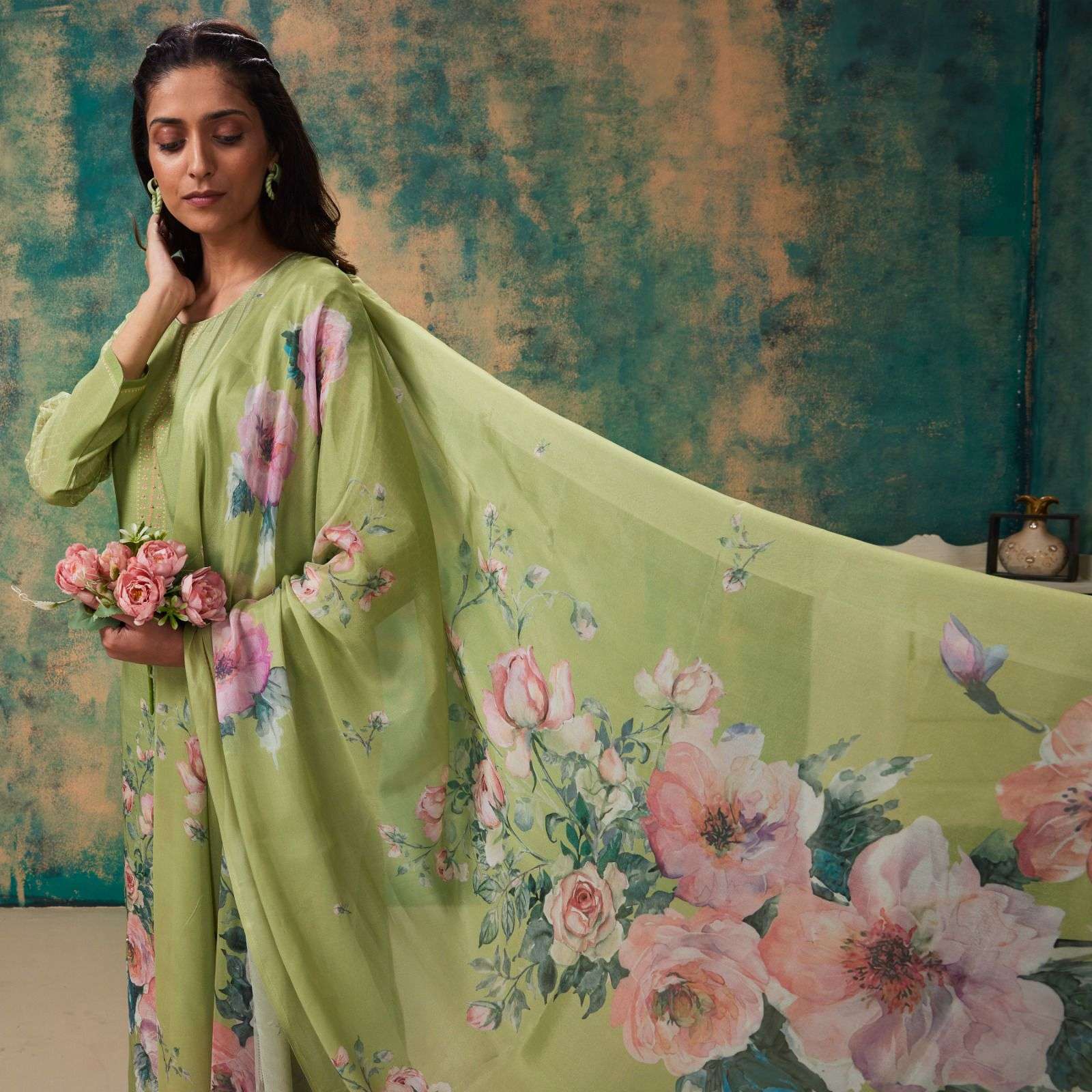 sandhya by shivaay 15501-15504 series pure simar muslin dress material catalogue wholesale manufacturer in surat