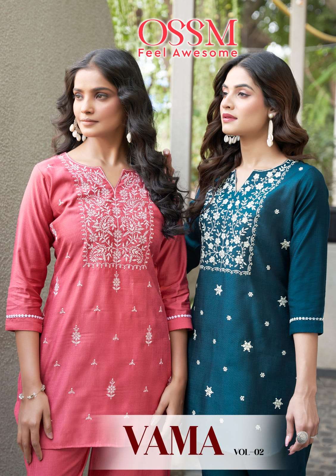 vama vol-2 by ossm 2001-2006 series viscose vetican silk designer cord set online wholesale collection surat 