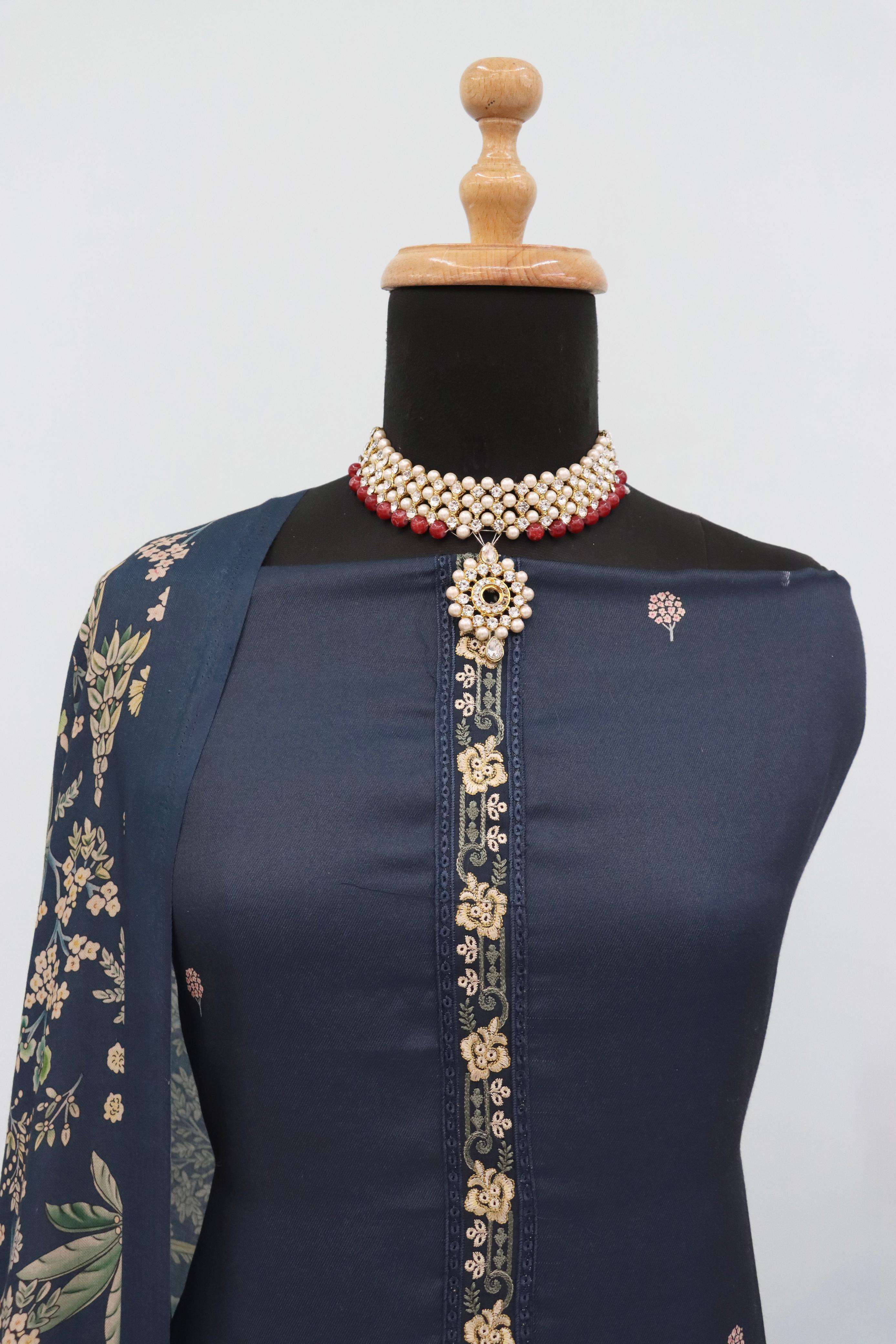 winter collection by shurooq fancy designer viscose pashmina salwar suits catalogue wholesale surat 