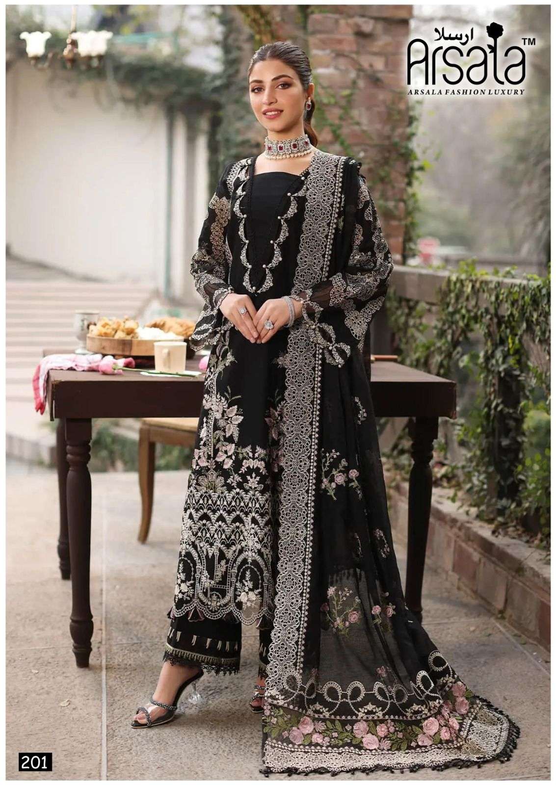 amira vol-2 by arsala fashion 201-206 series trendy designer pakistani salwar suits catalogue surat