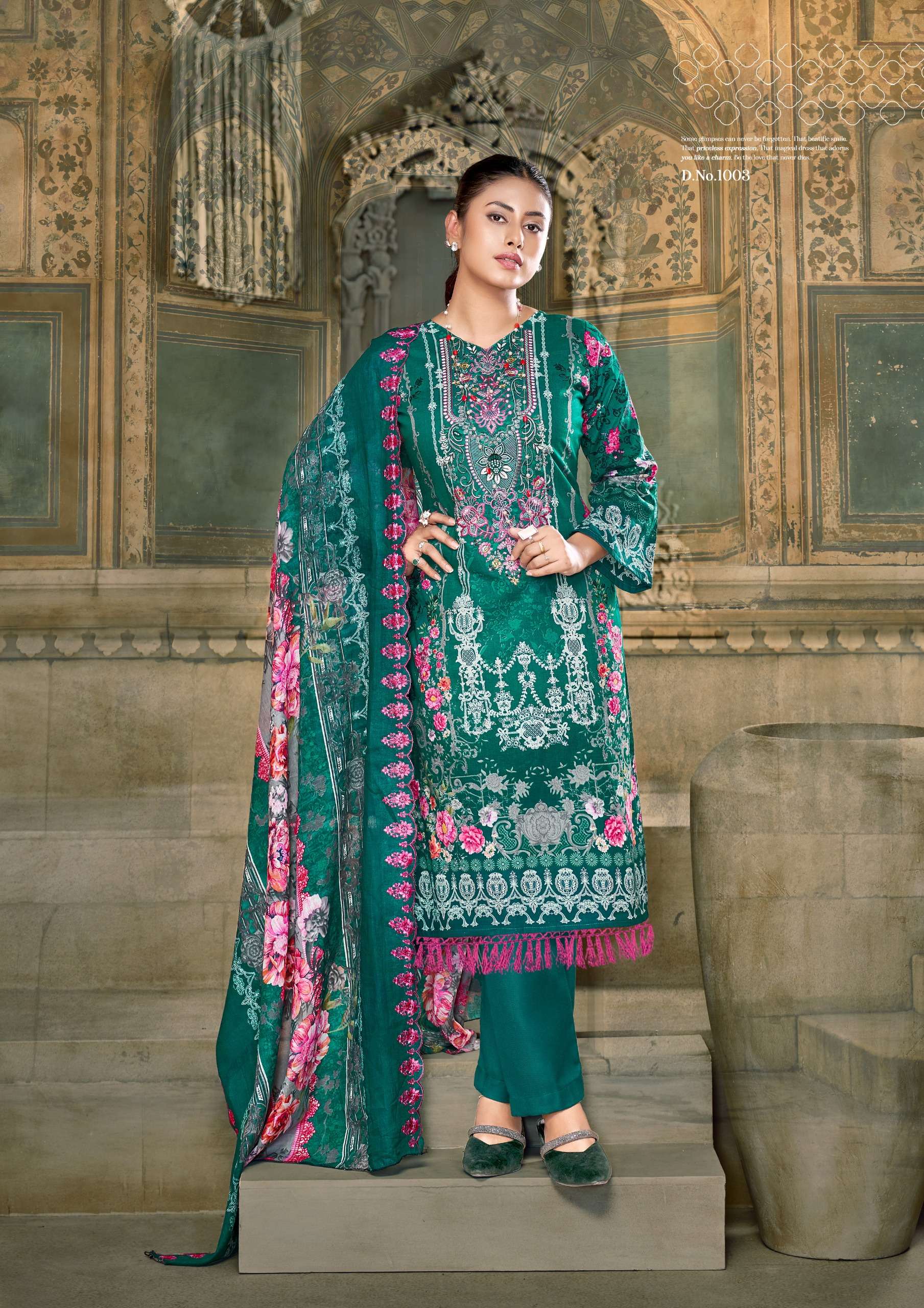 anarkali vol-6 by kunal fashion 1001-1008 series pure cambric salwar kameez catalogue wholesale collection surat