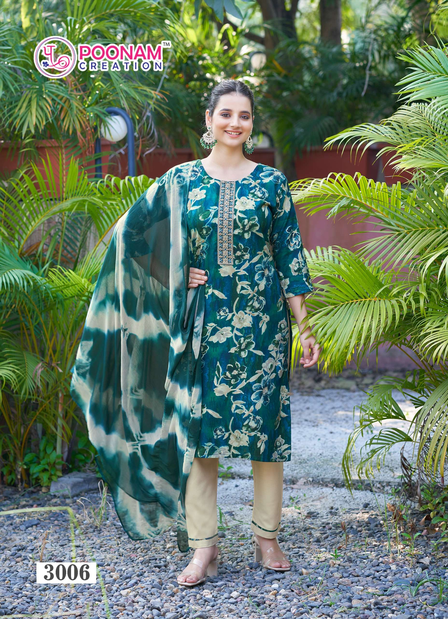 apsara vol-3 by poonam creation 1001-1008 series pure heavy rayon foil printed kurtis catalogue wholesale collection surat 