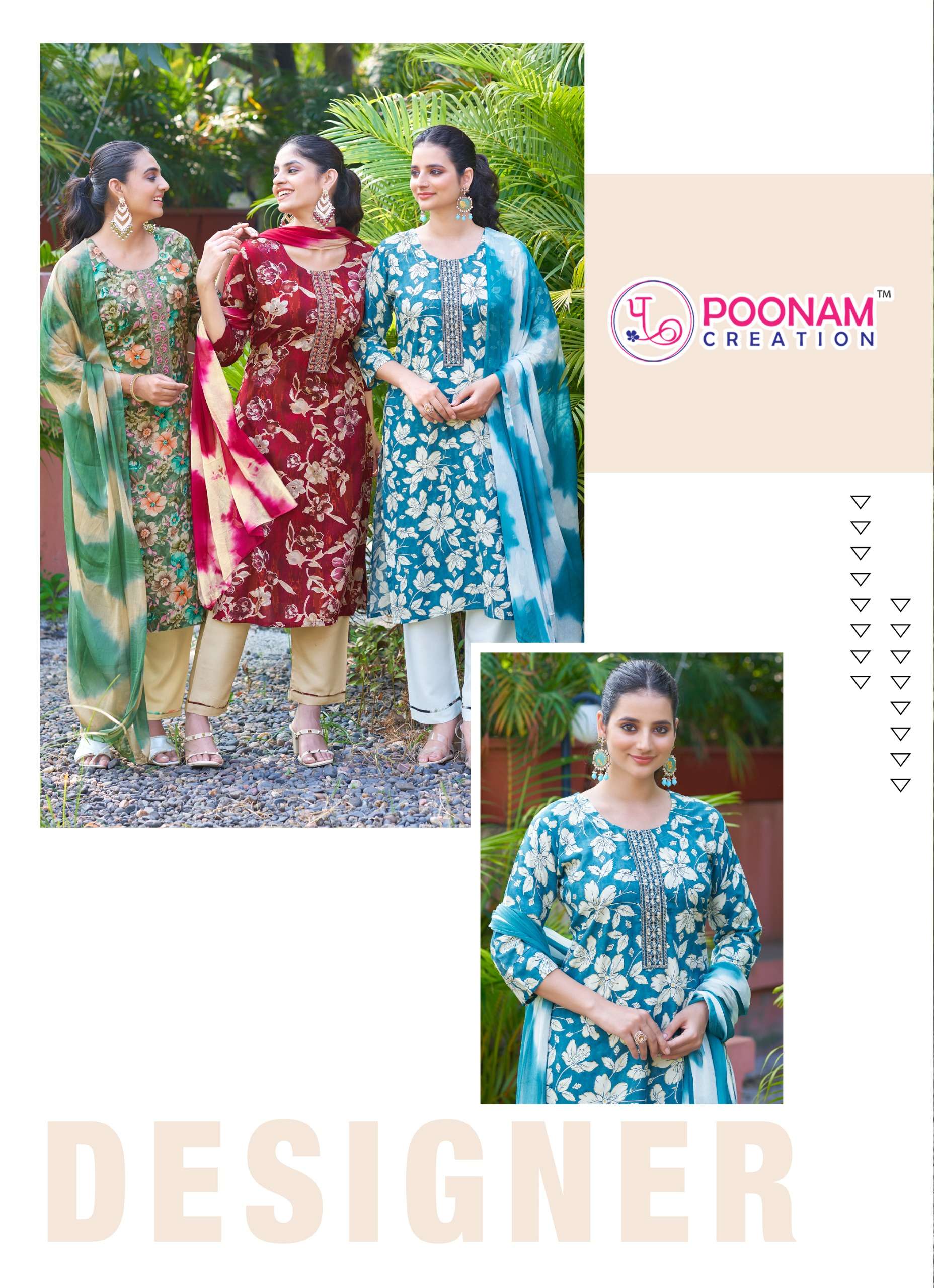 apsara vol-3 by poonam creation 1001-1008 series pure heavy rayon foil printed kurtis catalogue wholesale collection surat 