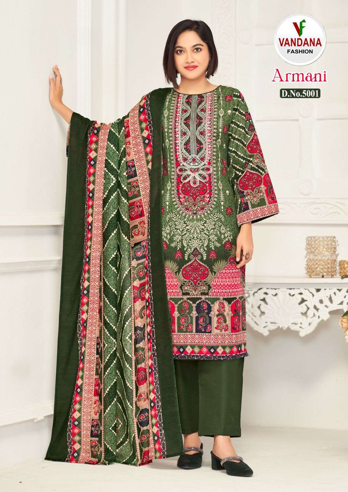 armani vol-5 by vandana fashion unstich designer salwar kameez catalogue wholesale market surat 