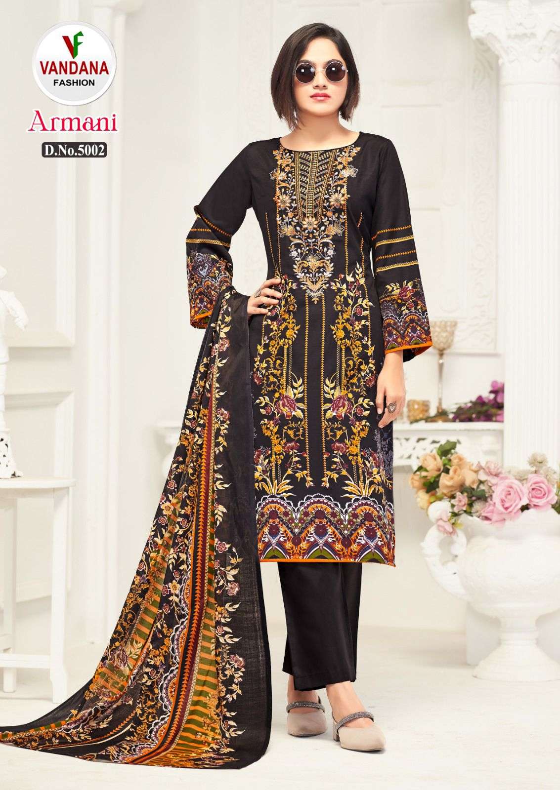 armani vol-5 by vandana fashion unstich designer salwar kameez catalogue wholesale market surat 