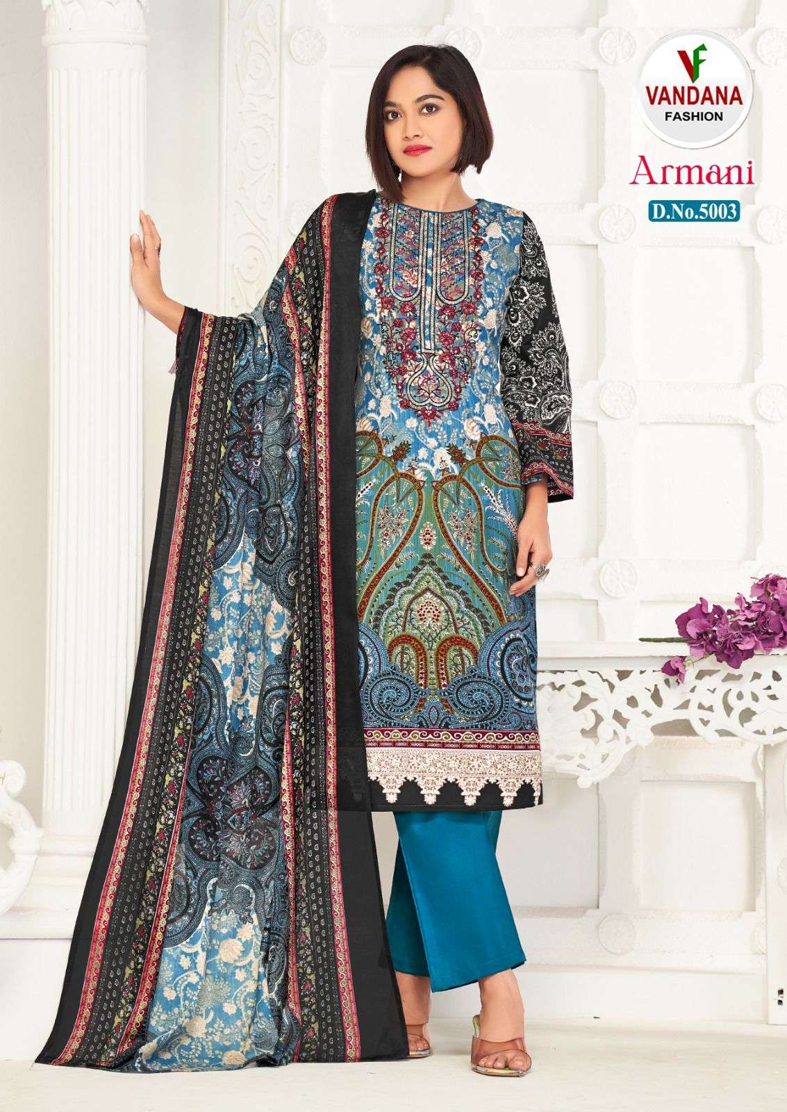 armani vol-5 by vandana fashion unstich designer salwar kameez catalogue wholesale market surat 