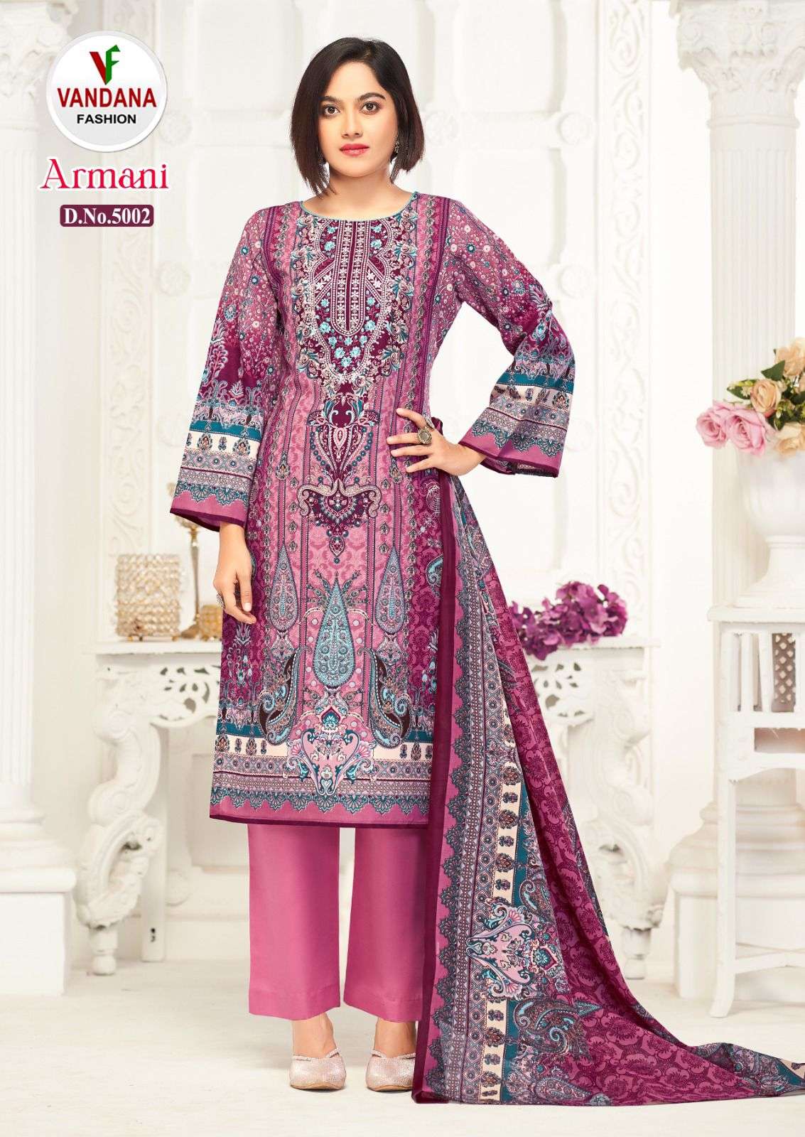 armani vol-5 by vandana fashion unstich designer salwar kameez catalogue wholesale market surat 