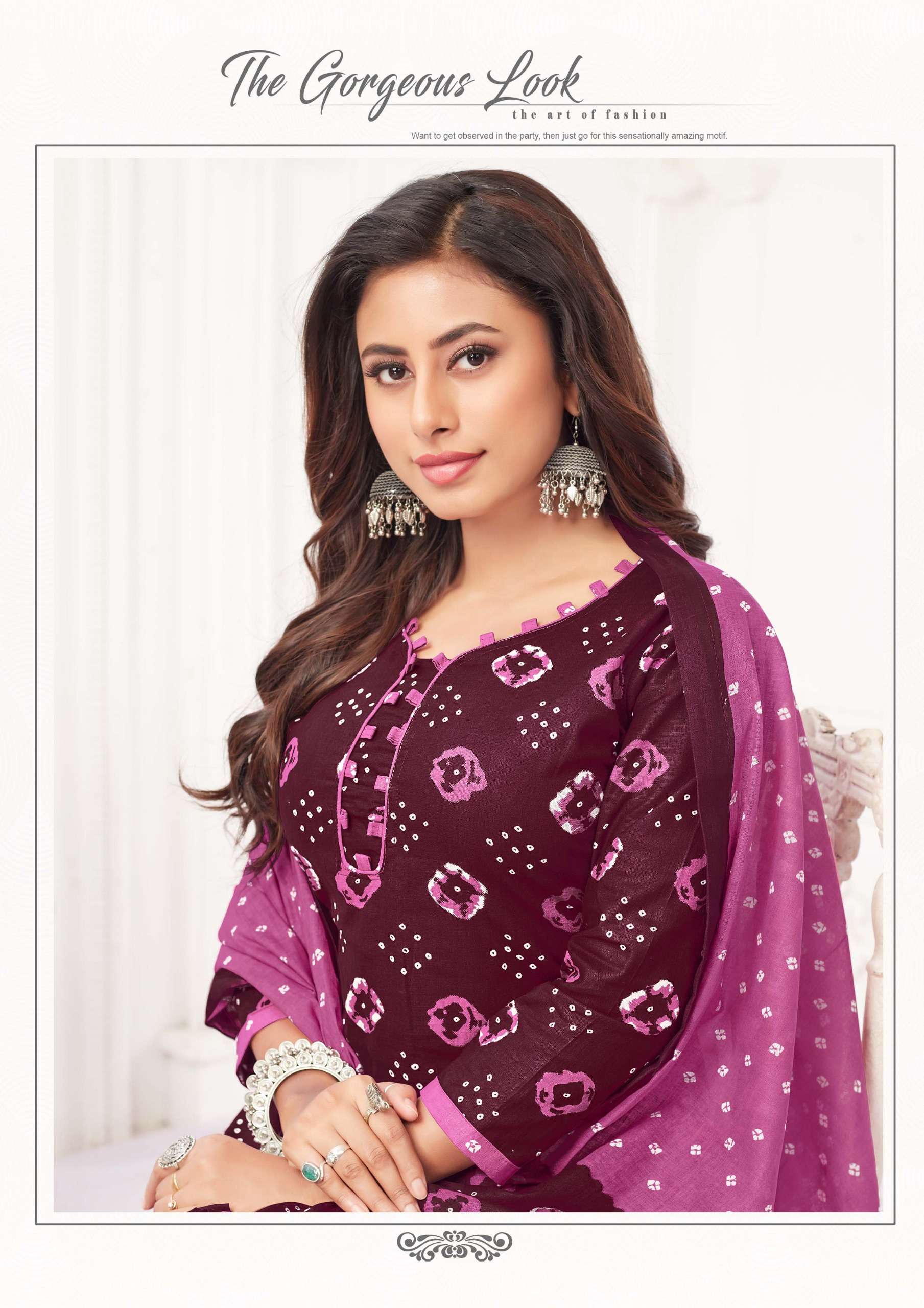 bandhani special vol-3 by madhav fashion 3001-3010 series patiyala salwar suits latest catalogue wholesale surat 