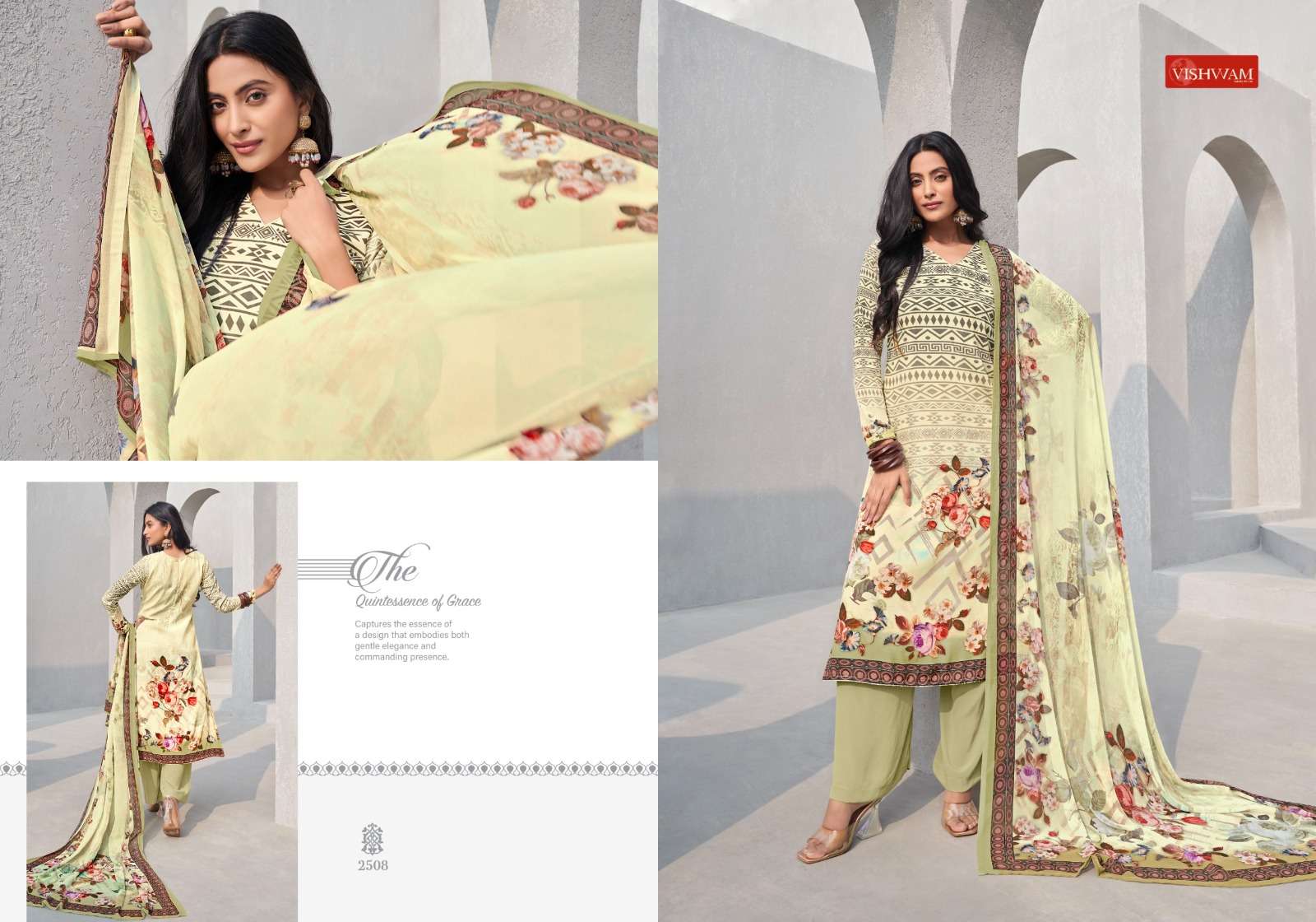 cafe latte vol-20 by vishwam 2501-2509 series unstich salwar kameez catalogue at online market surat gujarat