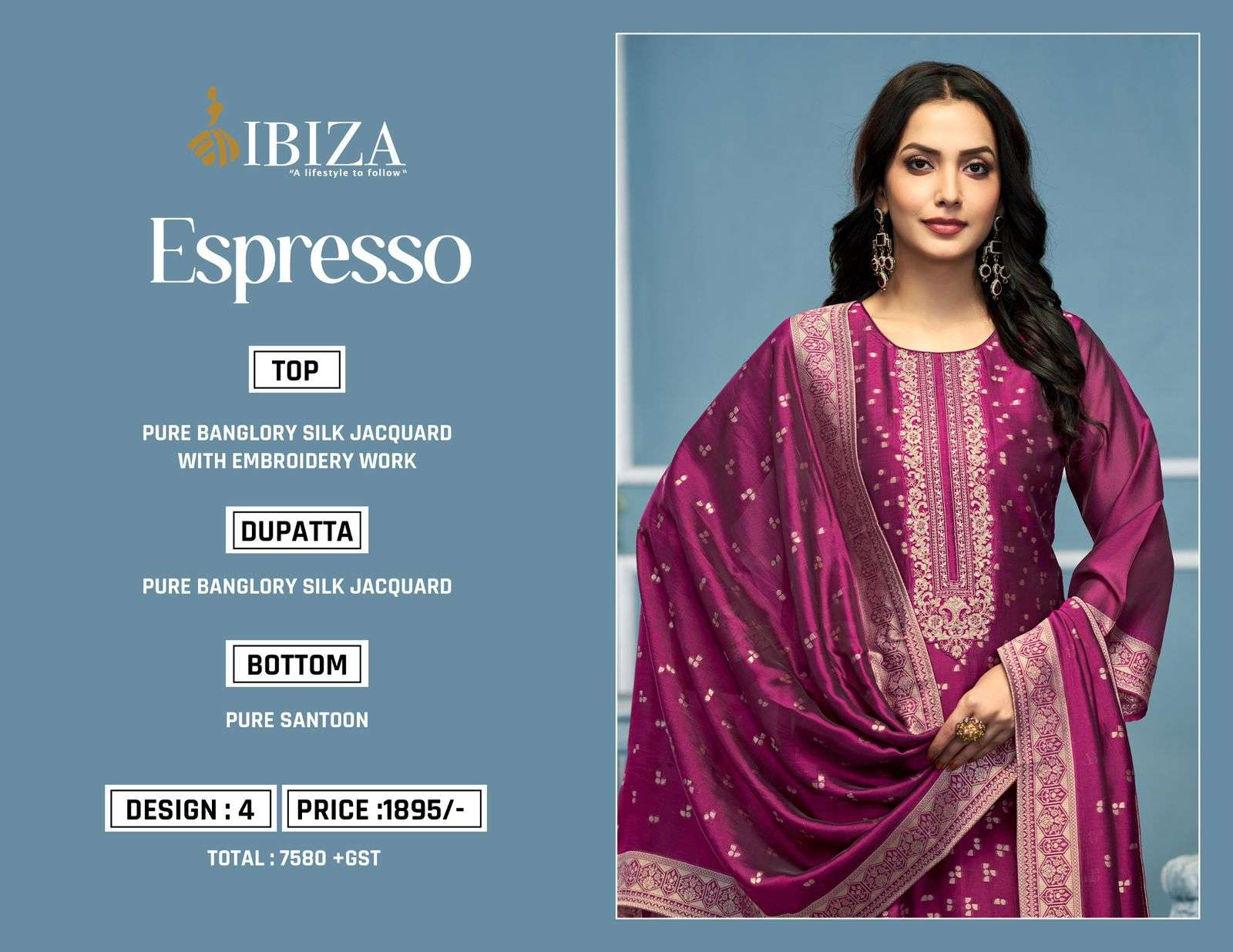 espresso by ibiza 1461-1464 series function special salwar suits catalogue wholesale price surat 
