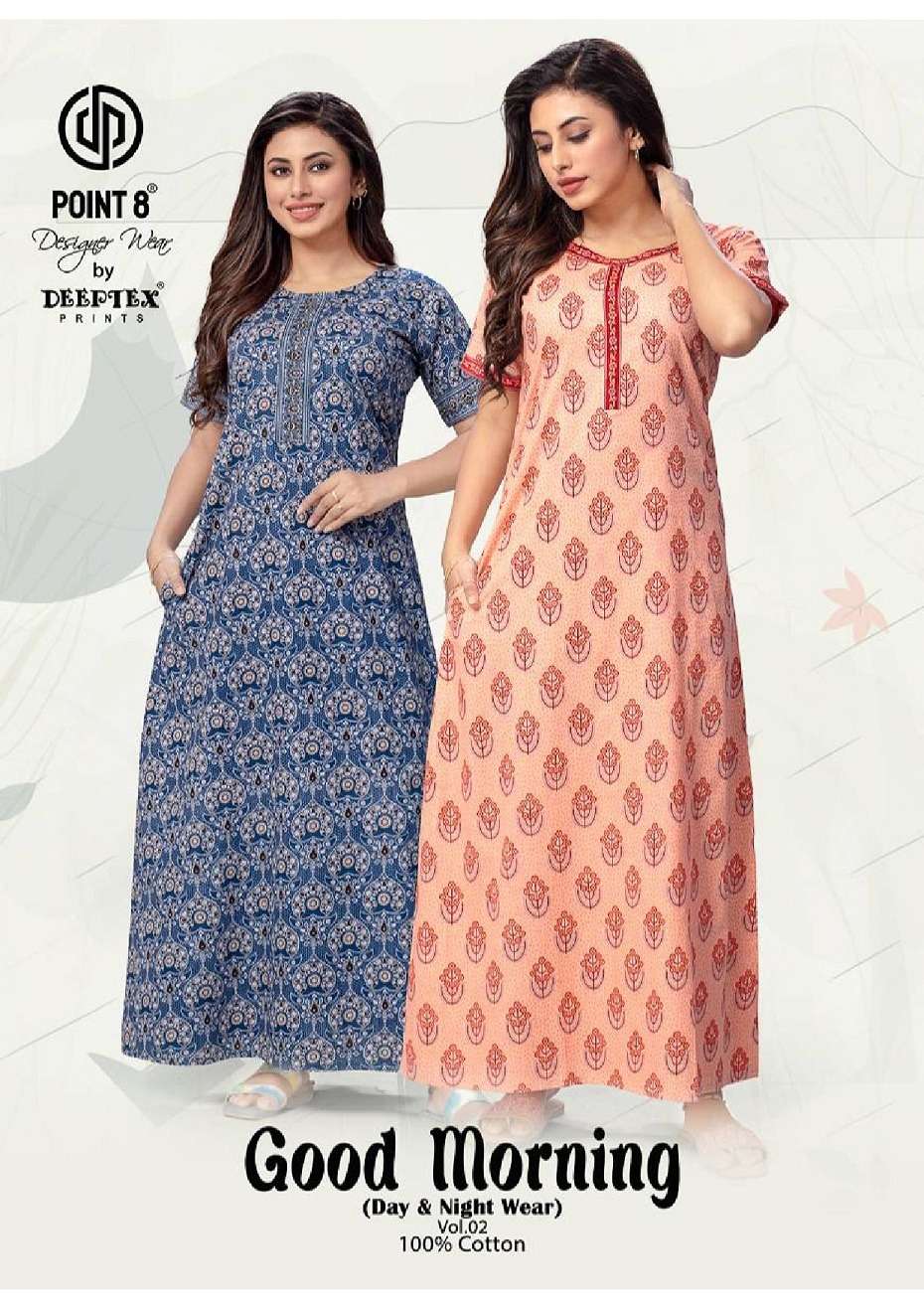 good moring vol-2 by deeptex prints 2001-2010 series daily wear designer cotton wear catalogue wholesaler surat