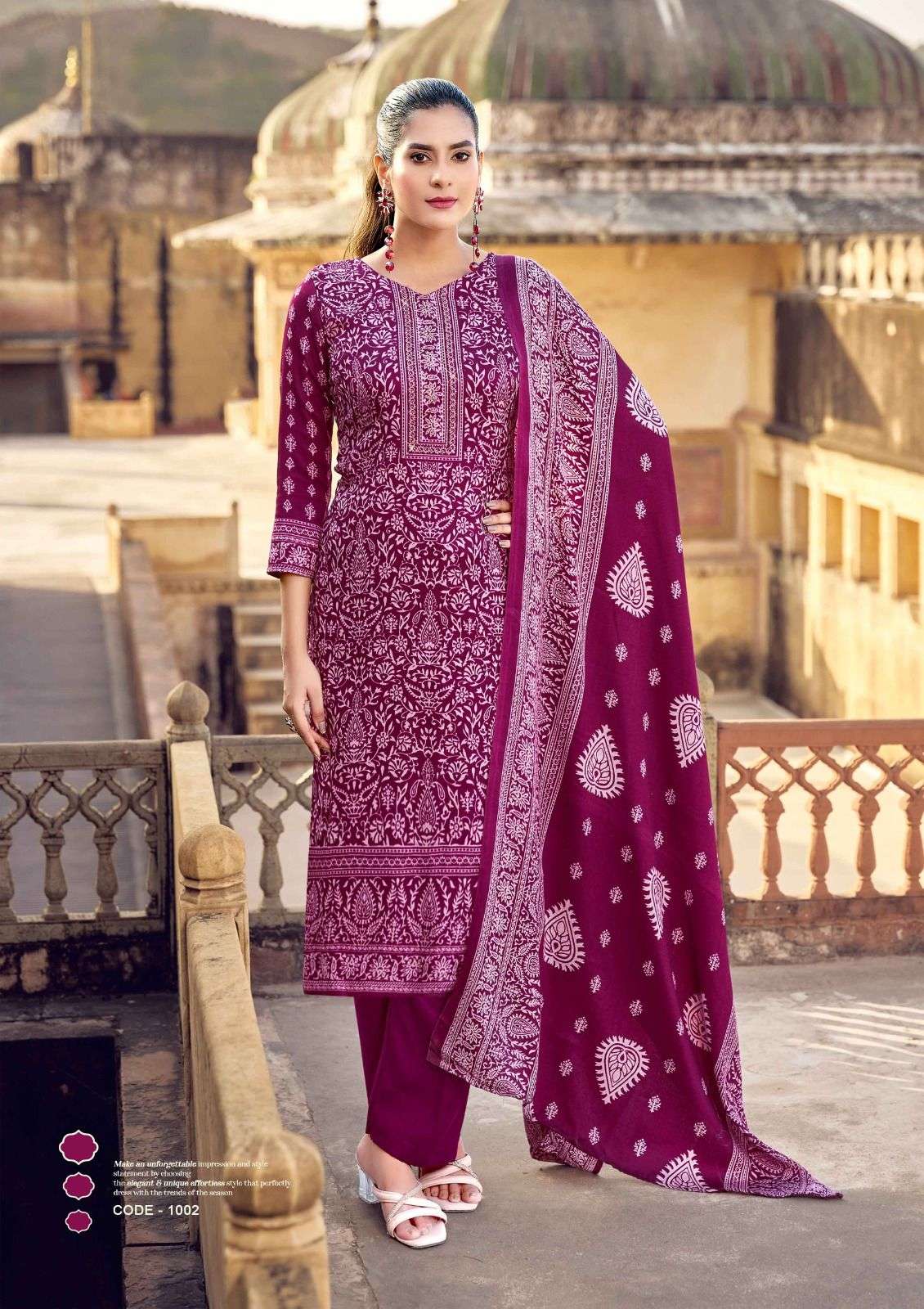 gulbahar by rolimoli creation 1001-1008 series winter special pashmina salwar suits catalogue wholesaler surat 