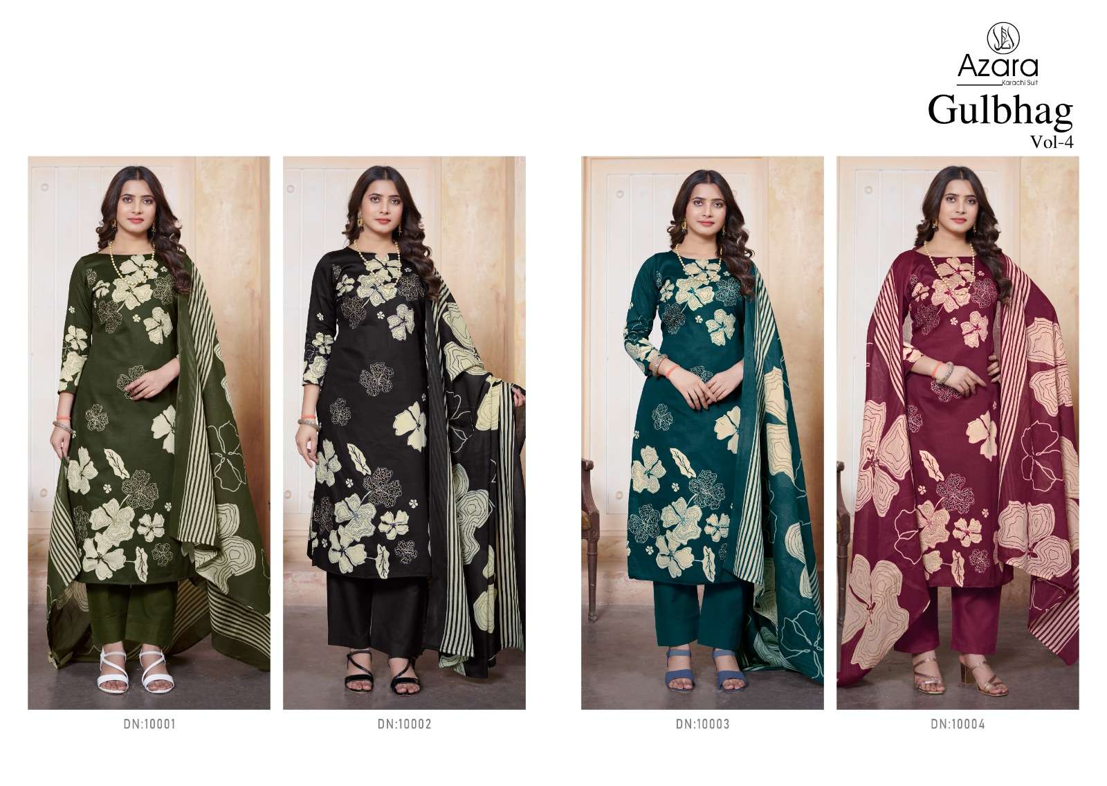 gulbhag vol-4 by radhika fashion 10001-10004 series trendy designer salwar kameez catalogue online surat gujarat 