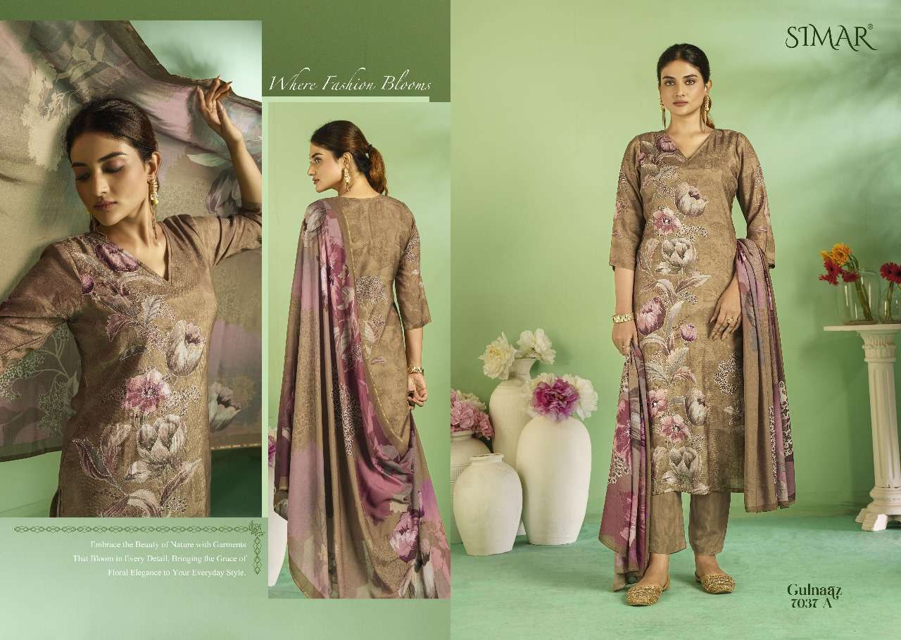gulnaaz by glossy 7037 series pure viscose pashmina unstich suits material catalogue wholesale surat 