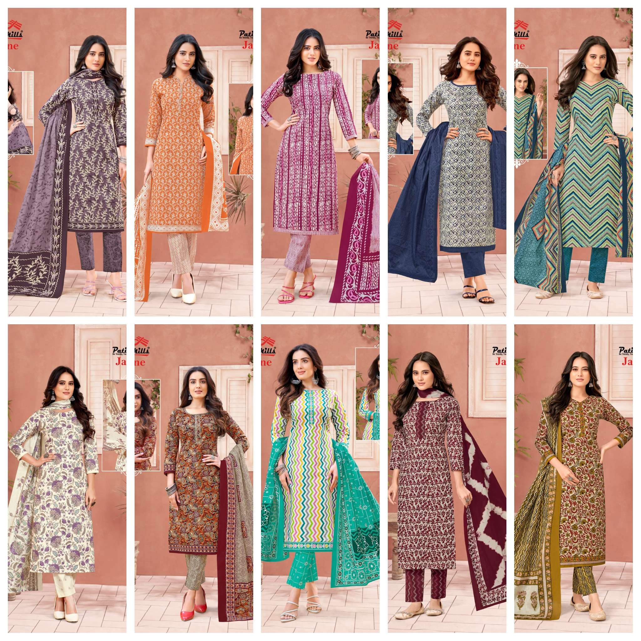 jasmine vol-2 by paditar mills 2001-2010 series indian designer salwar kameez catalogue wholesale price surat 