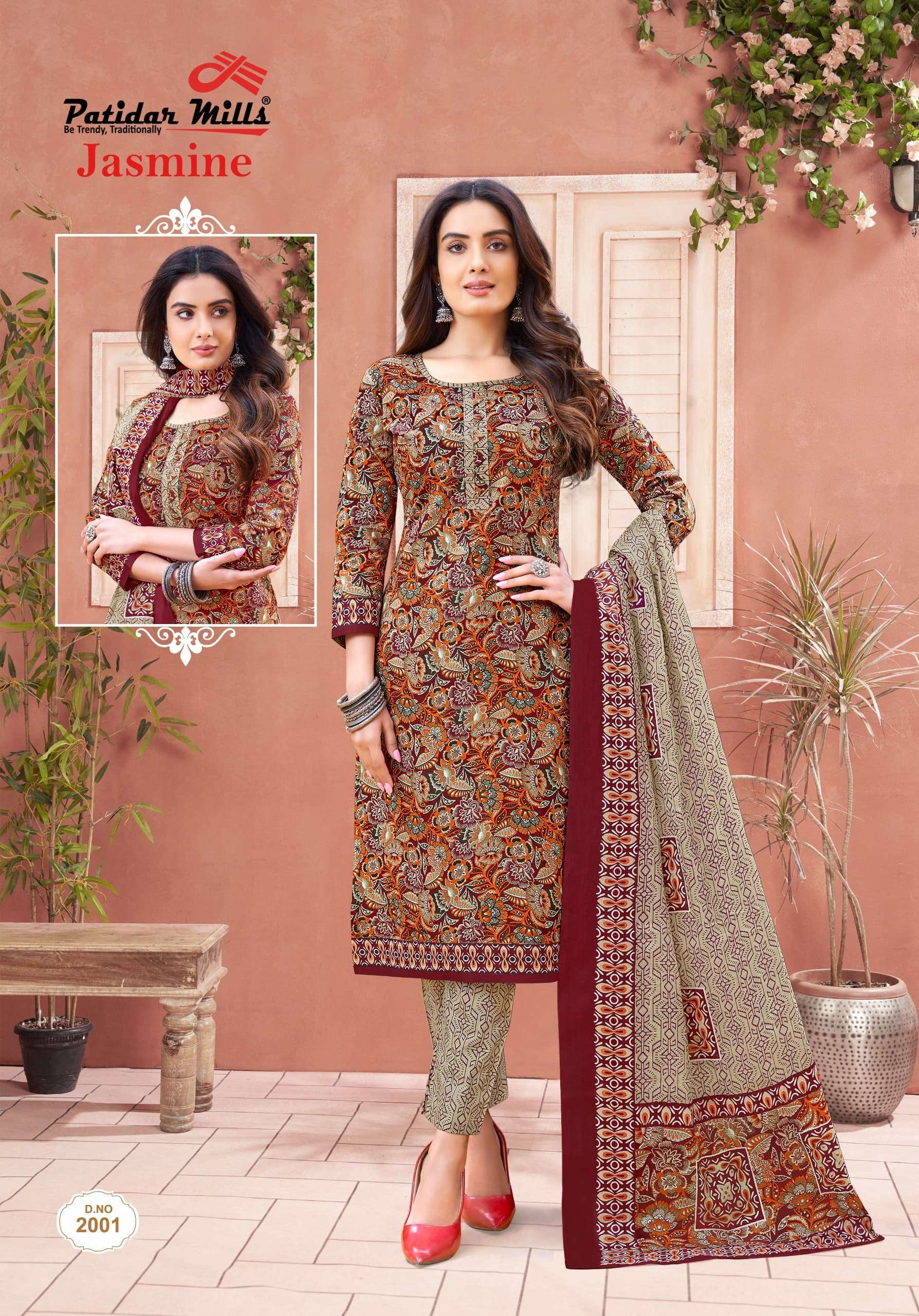 jasmine vol-2 by paditar mills 2001-2010 series indian designer salwar kameez catalogue wholesale price surat 