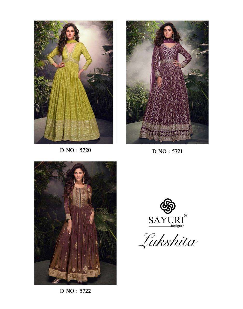 lakshita by sayuri designer 5720-5722 series embroidered designer