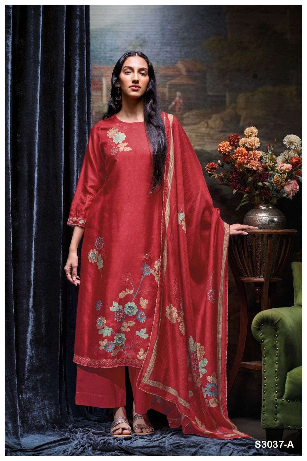 lzabela by ganga 3037 series unstich salwar kameez catalogue buy online wholesale price surat 
