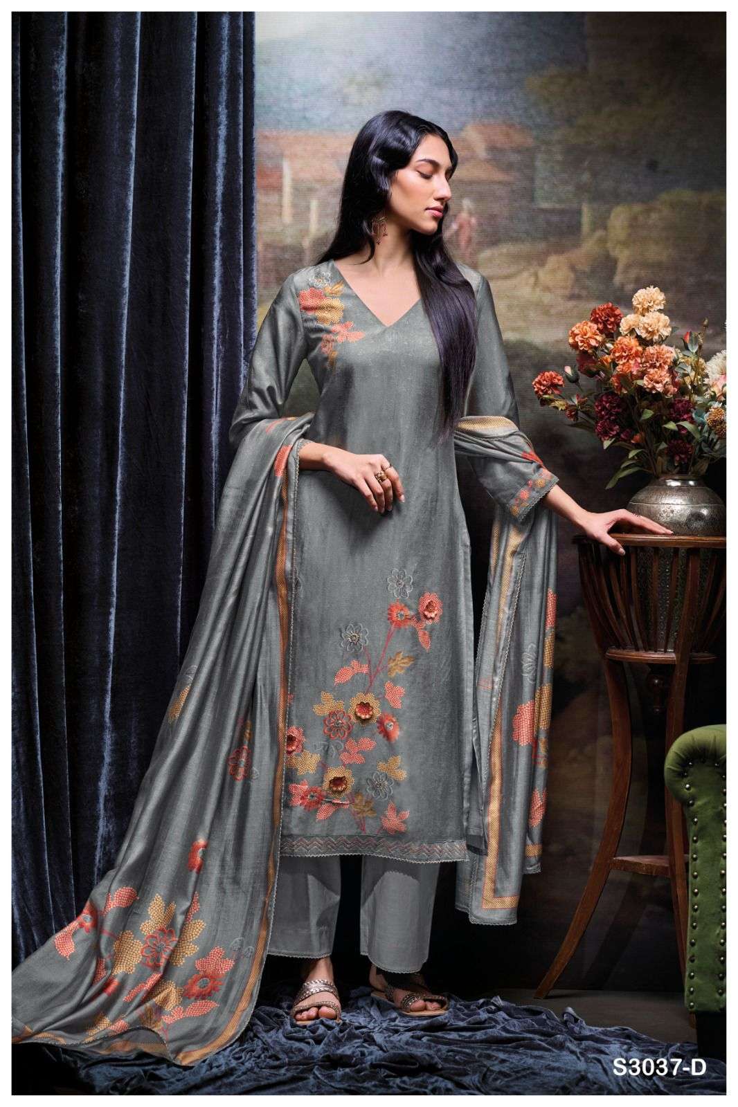 lzabela by ganga 3037 series unstich salwar kameez catalogue buy online wholesale price surat 