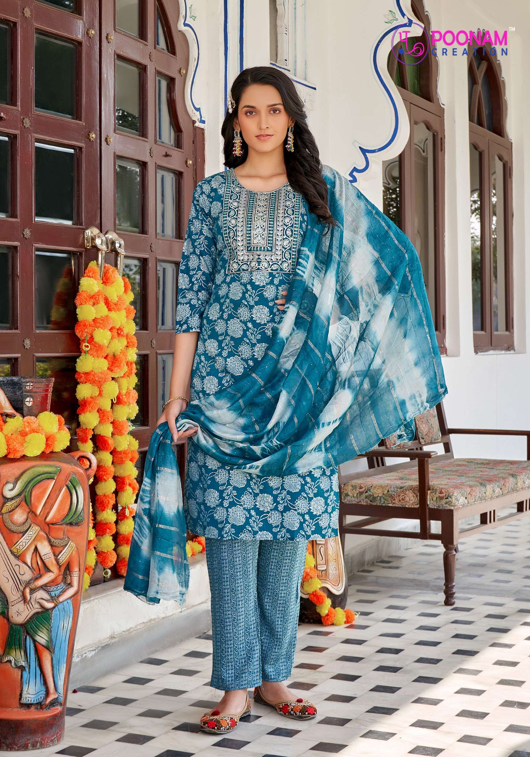 marina vol-5 by poonam creation capsule foil printed designer kurtis catalogue online wholesale dealer surat 