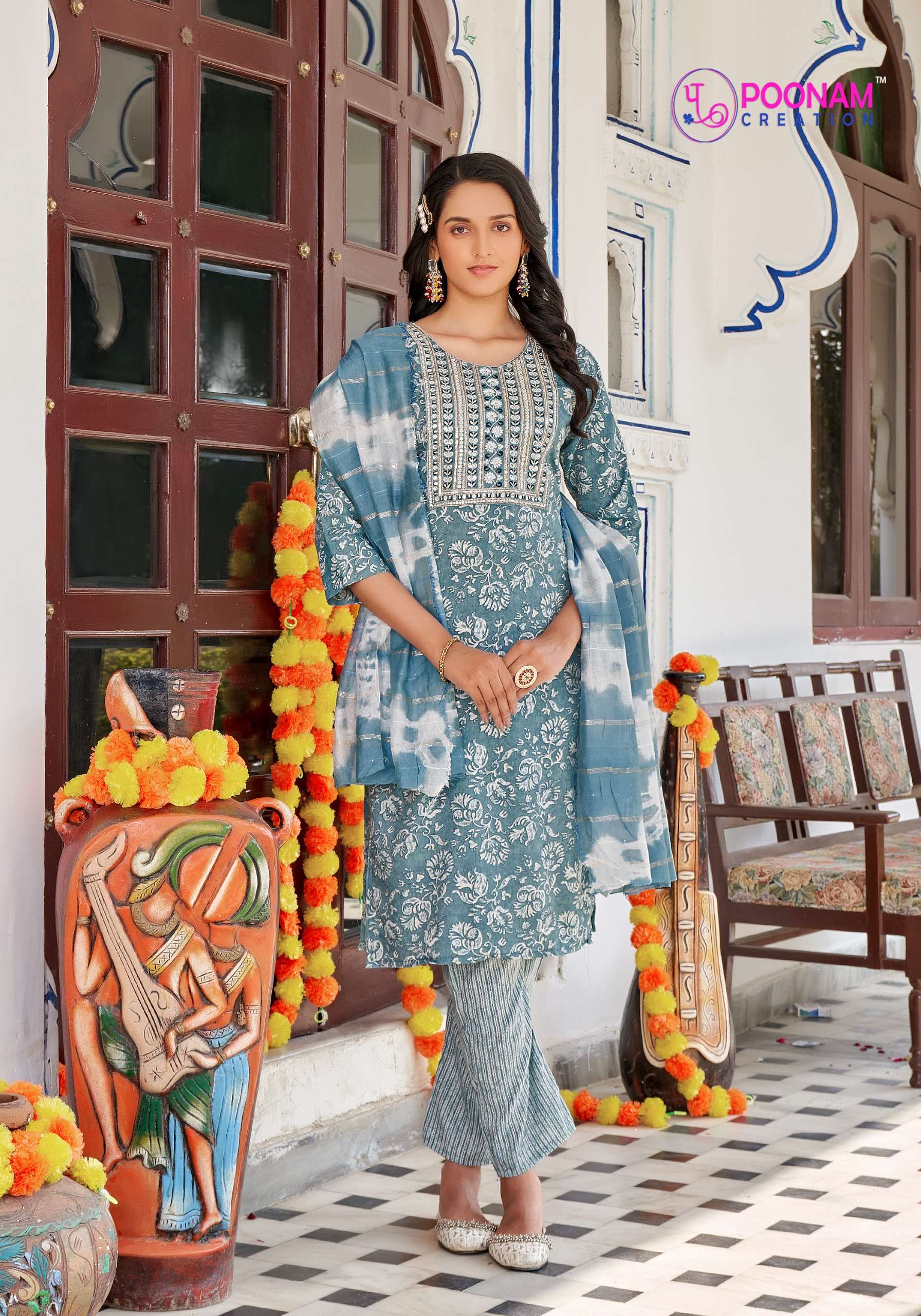 marina vol-5 by poonam creation capsule foil printed designer kurtis catalogue online wholesale dealer surat 