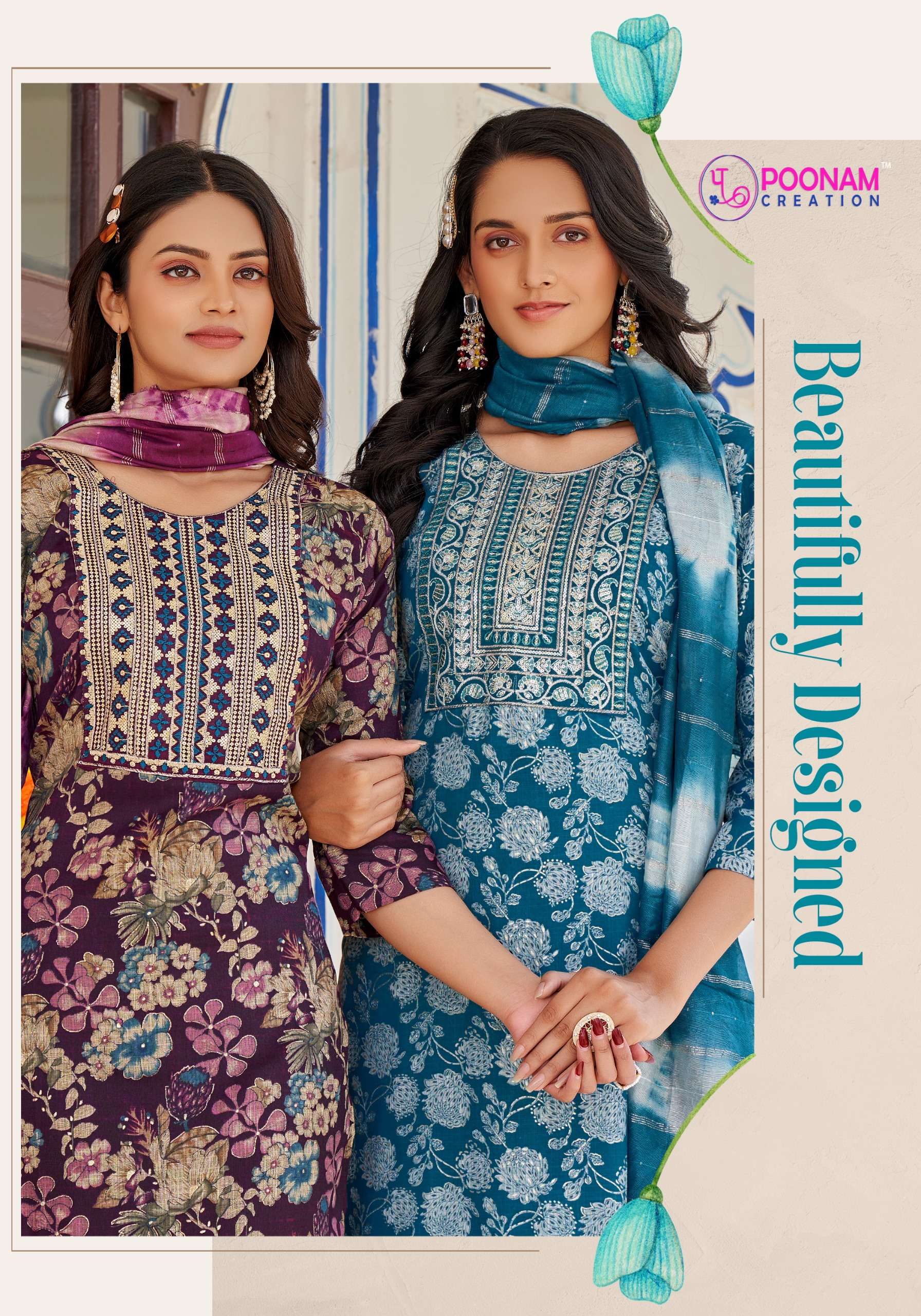 marina vol-5 by poonam creation capsule foil printed designer kurtis catalogue online wholesale dealer surat 