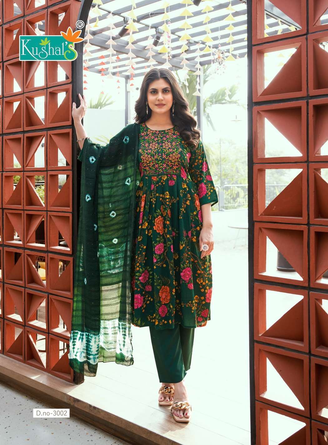 morni vol-3 by kushals 3001-3008 series trendy designer kurtis catalogue wholesale collection surat 