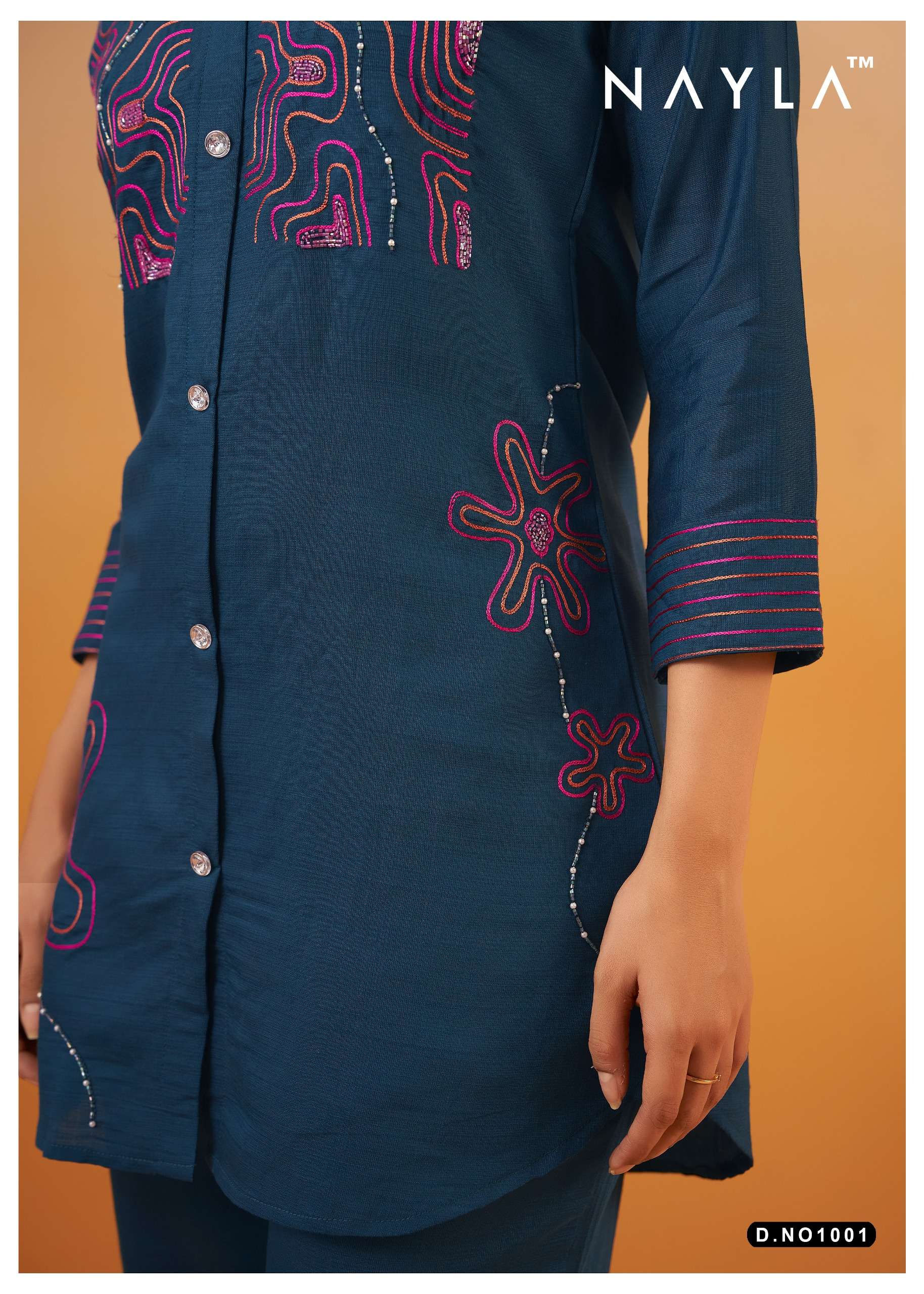 nayla 1001 viscoes silk cord set wholesale best rate surat 