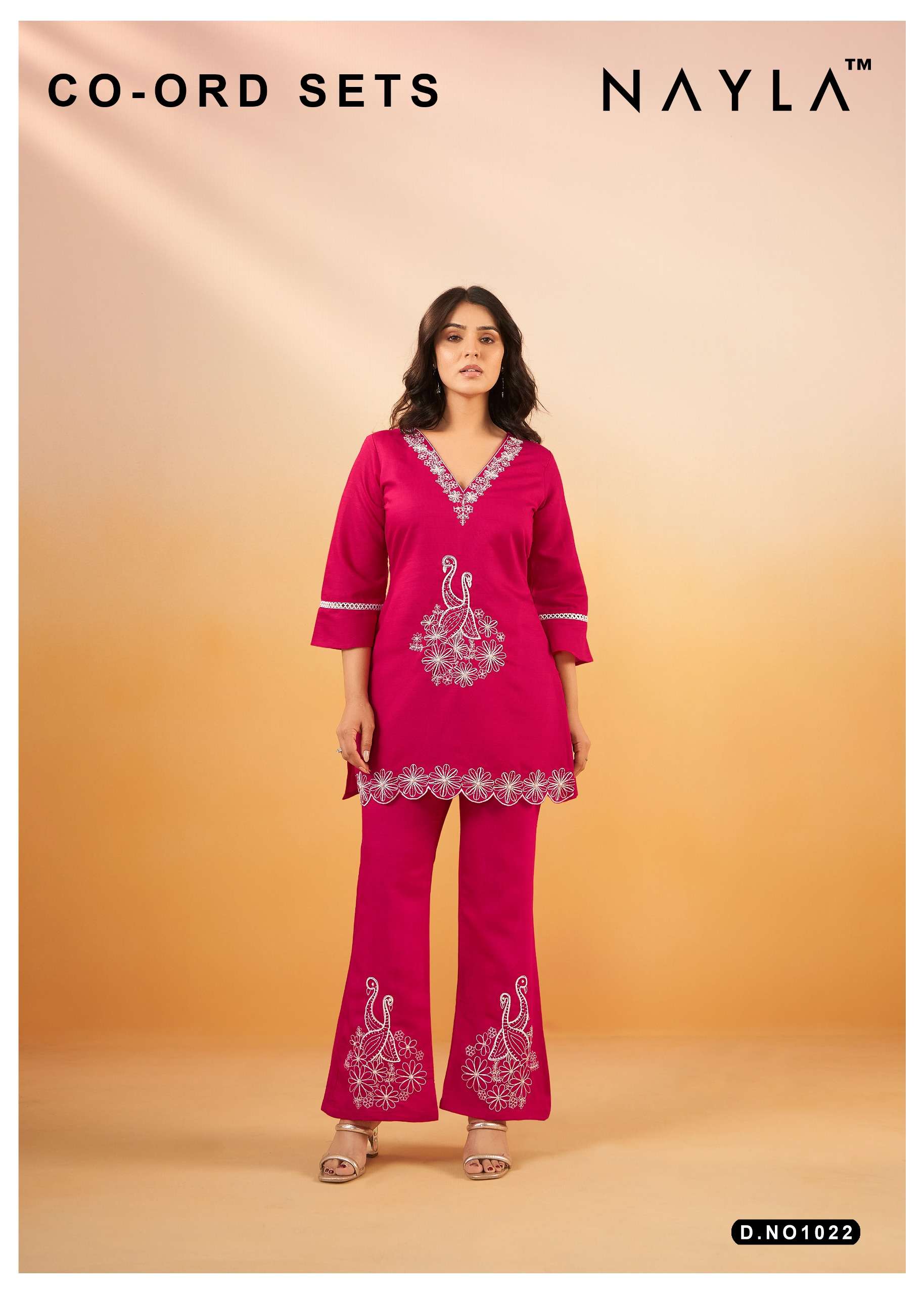 nayla 1022 stylish look designer batik cord set wholesale market surat gujarat 