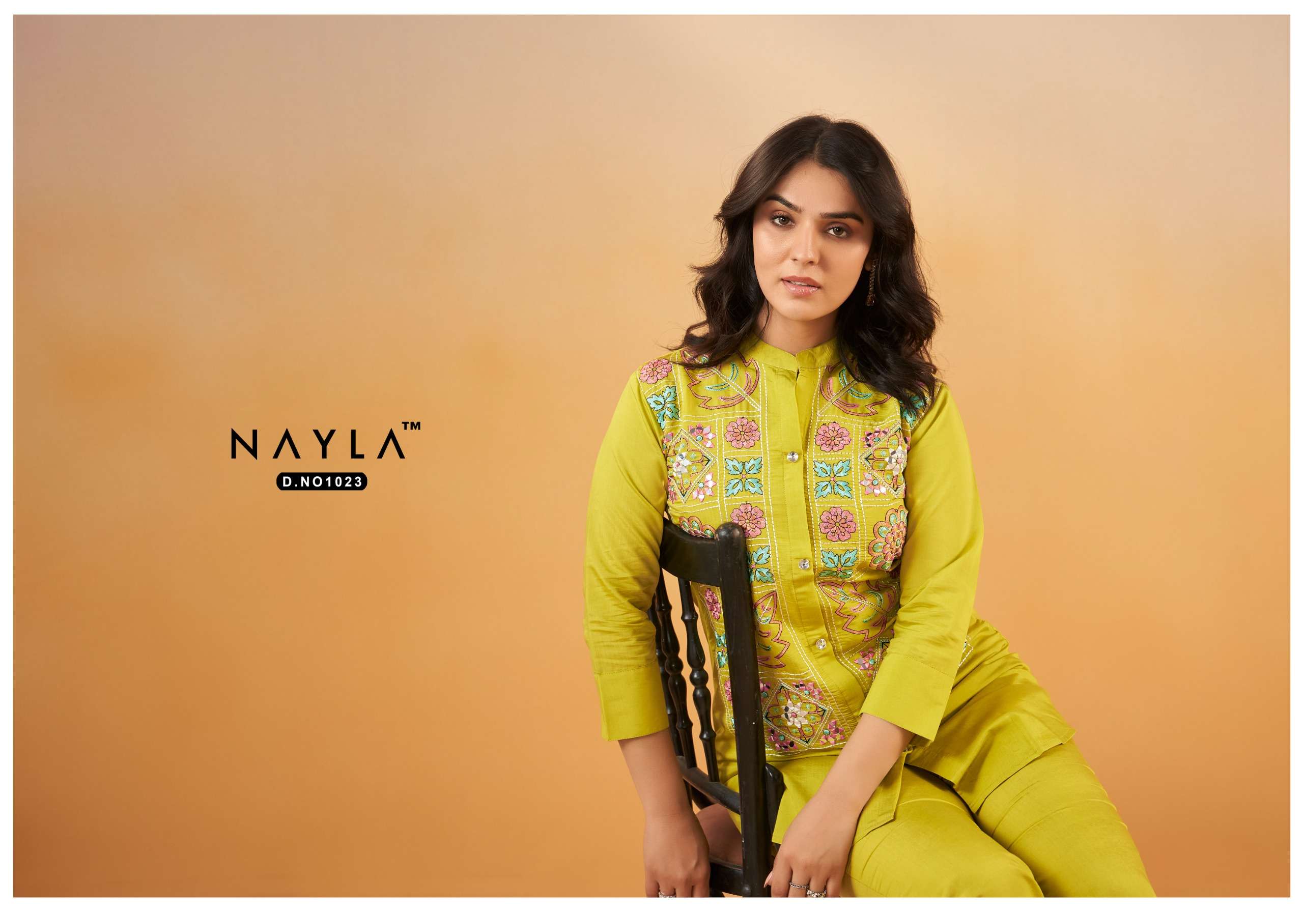 nayla 1023 viscose silk designer cord set wholesale best rate surat 