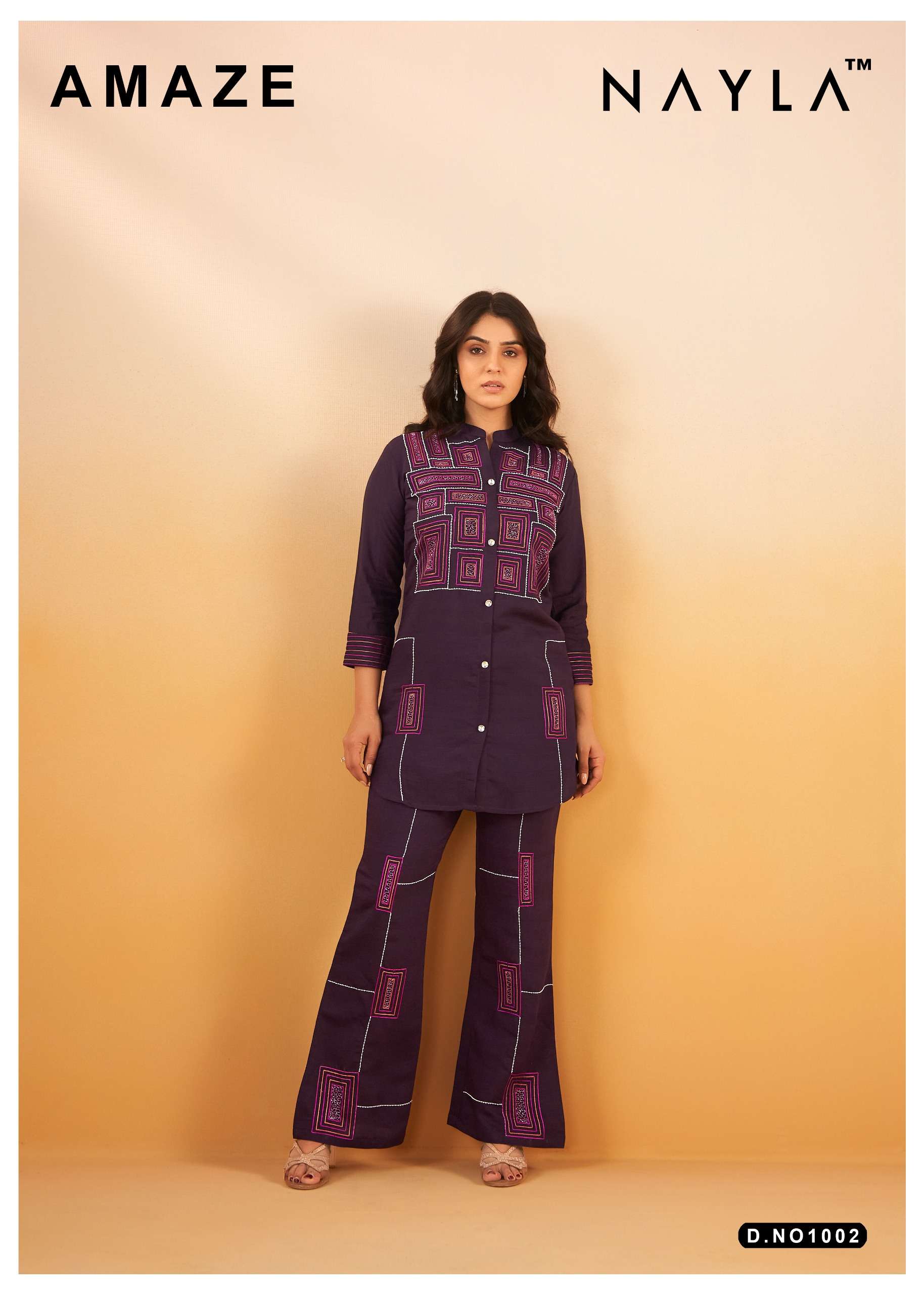 nayla amaze 1002 ready to wear fancy cord set wholesale shopping surat 