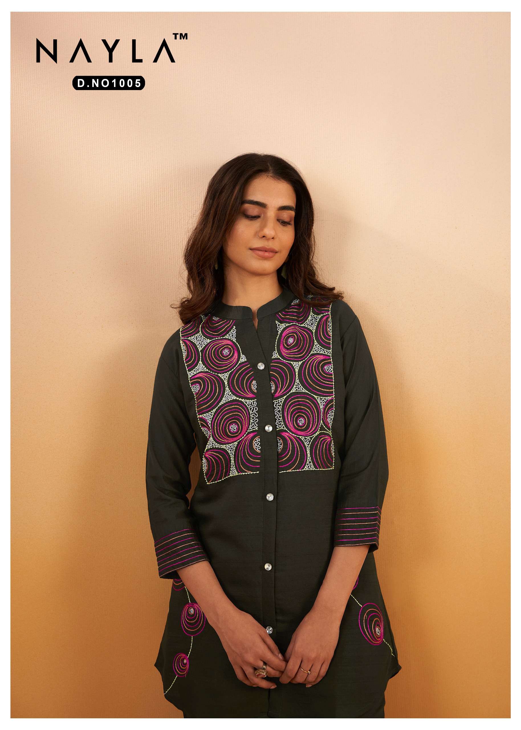 nayla amaze 1005 viscose silk work cord set online wholesale shopping surat 