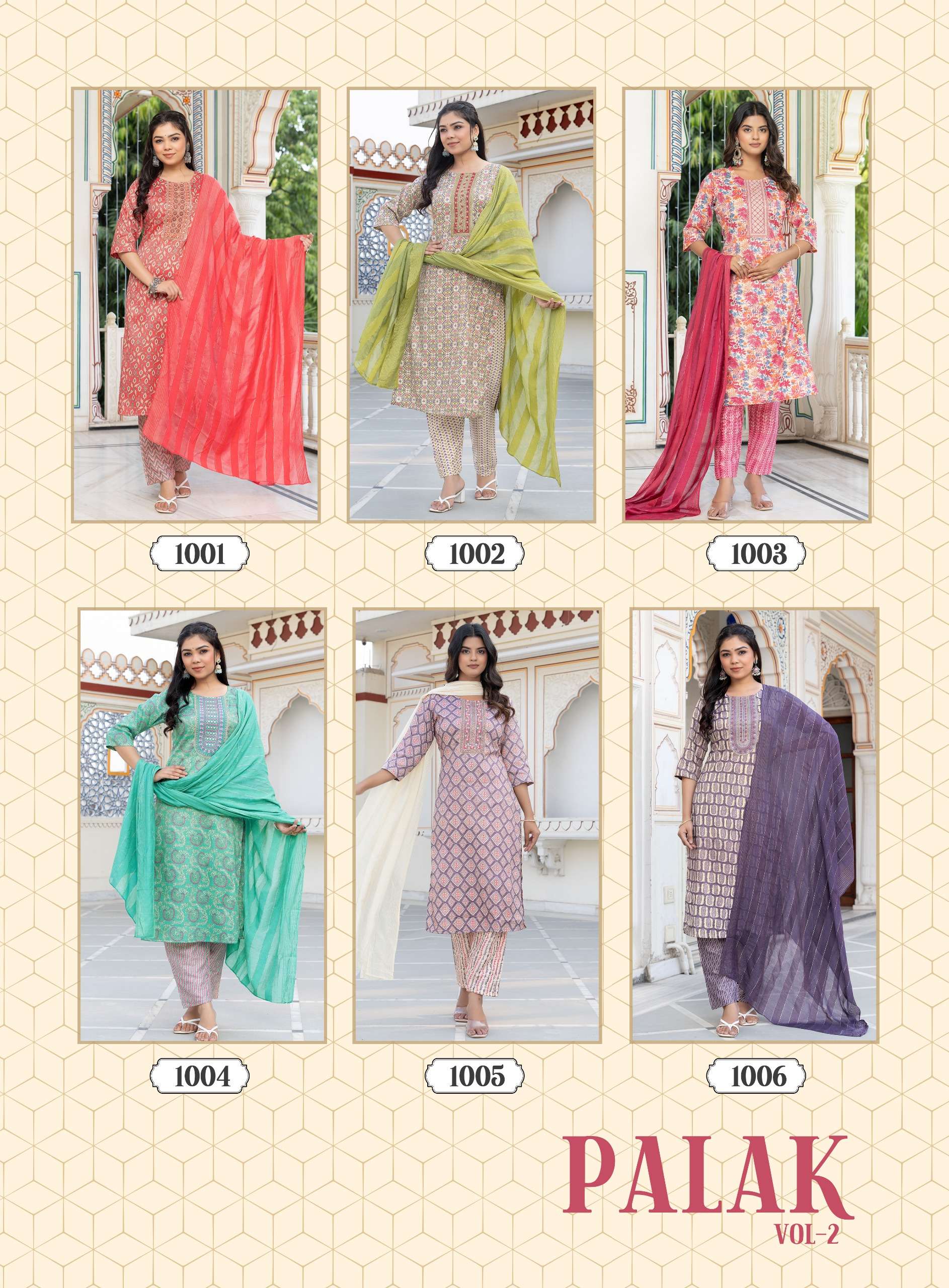 palak vol-2 by passion tree 1001-1010 series rayon printed kurtis catalogue wholesale collection surat 
