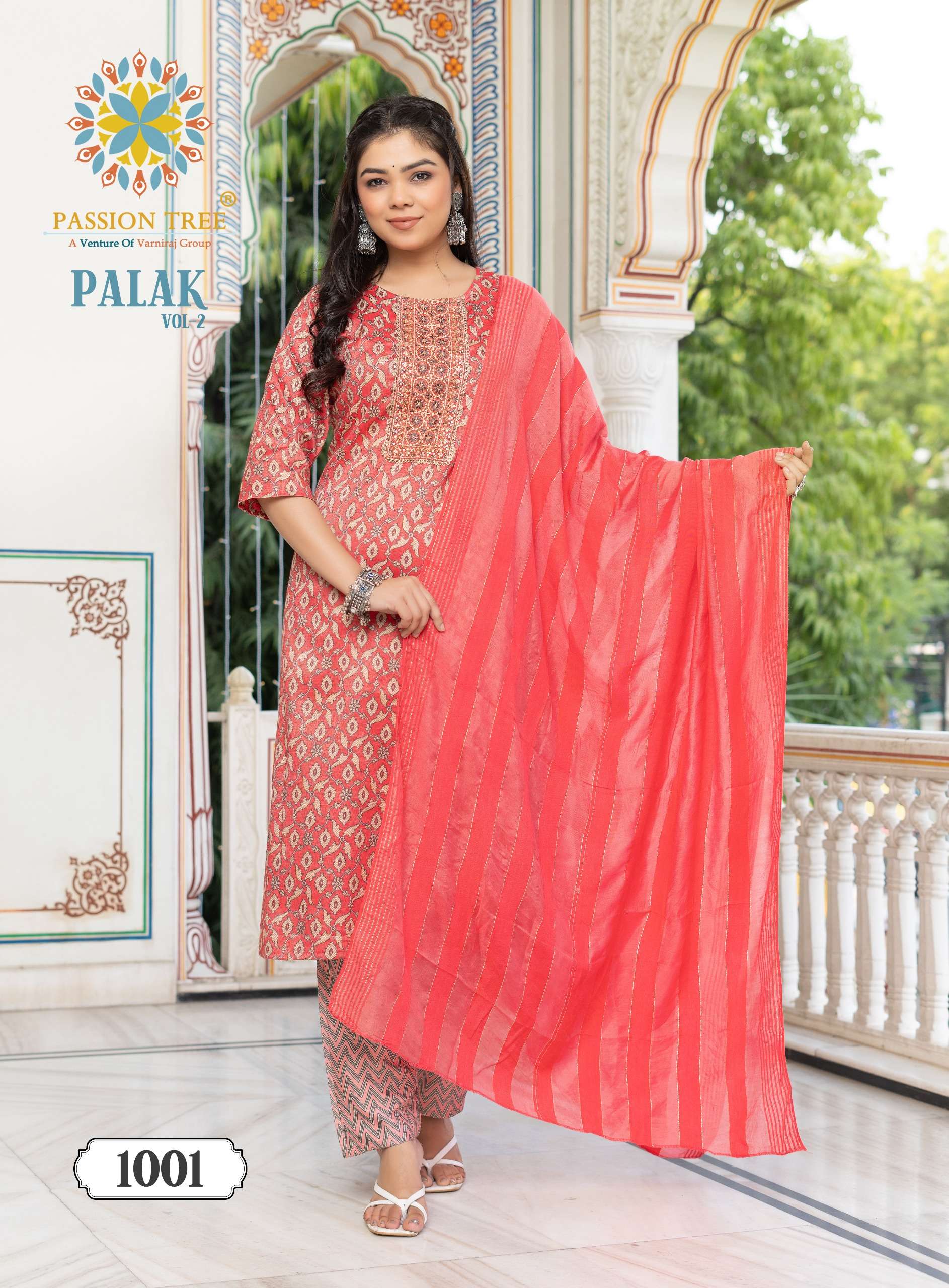 palak vol-2 by passion tree 1001-1010 series rayon printed kurtis catalogue wholesale collection surat 