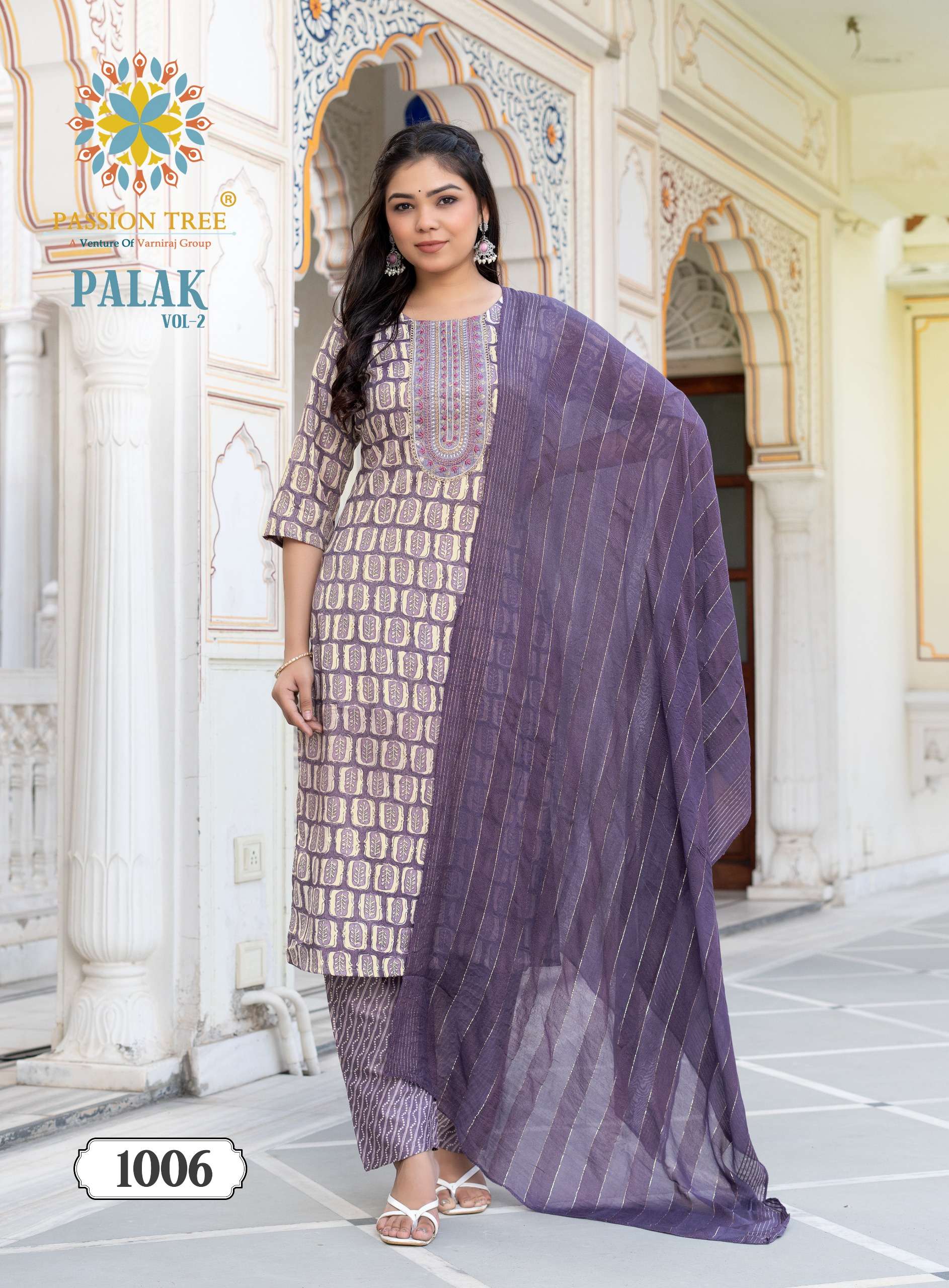palak vol-2 by passion tree 1001-1010 series rayon printed kurtis catalogue wholesale collection surat 