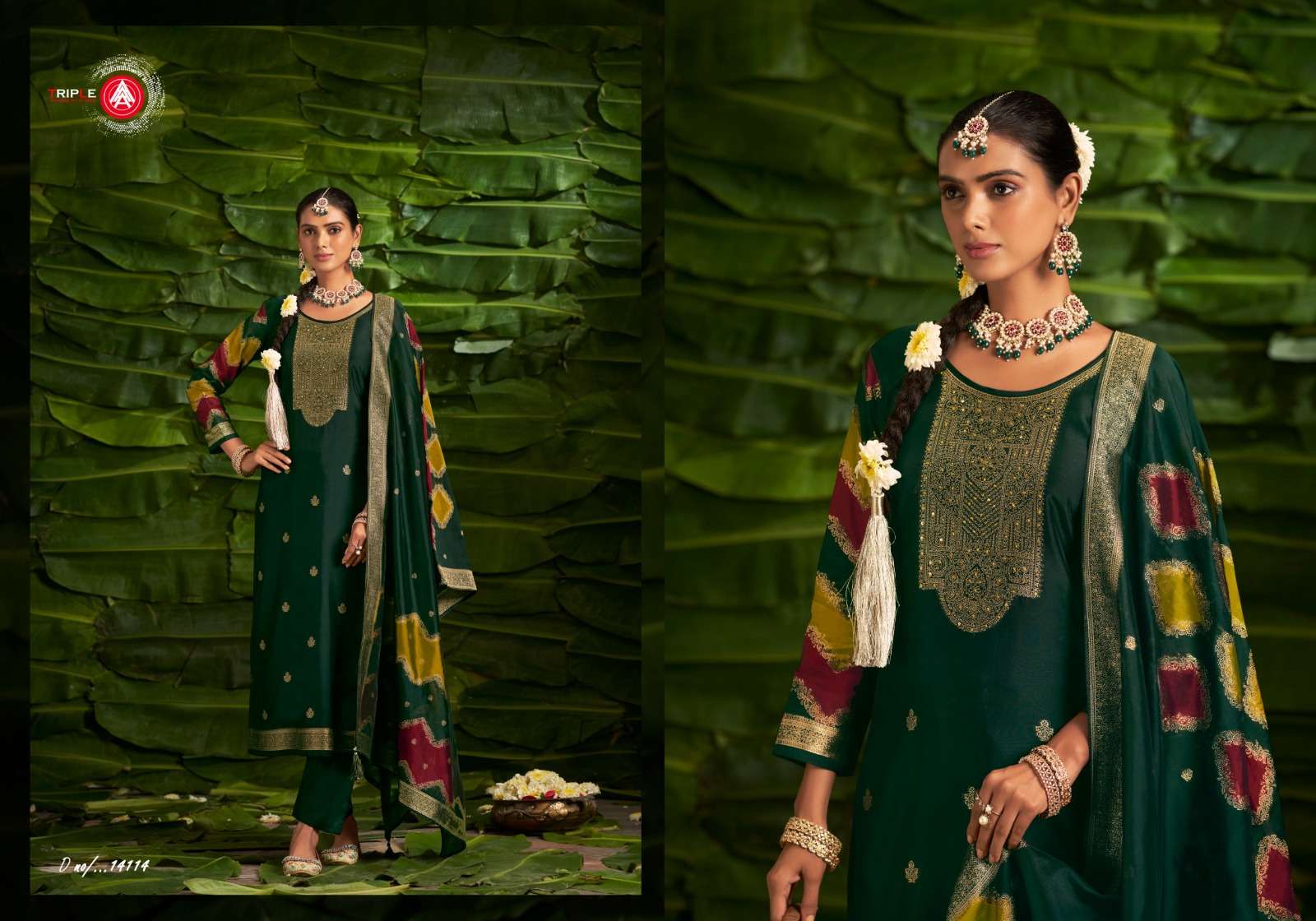 saptrang by triple aaa 14111-14116 series function special designer salwar suits catalogue wholesale collection surat 