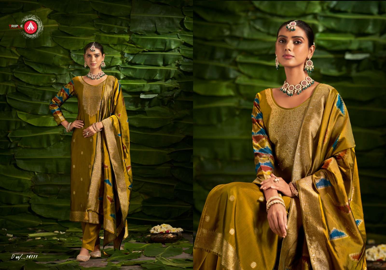 saptrang by triple aaa 14111-14116 series function special designer salwar suits catalogue wholesale collection surat 