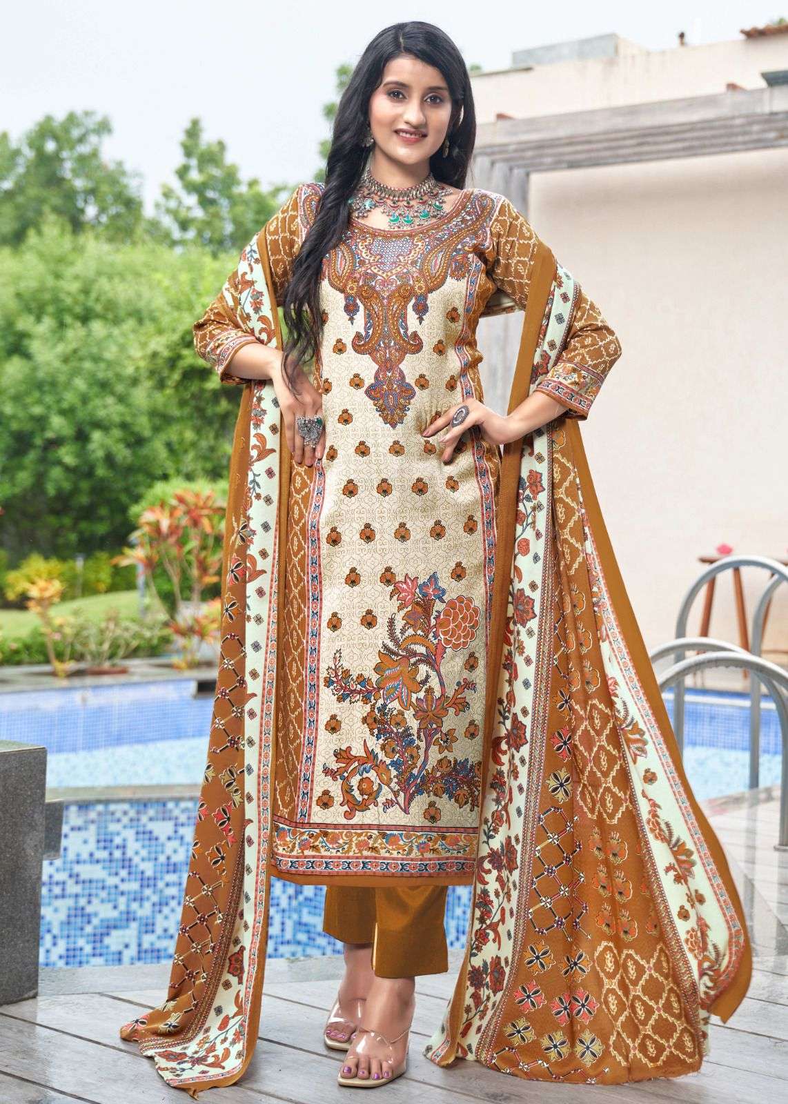 shahin by roli moli creation 1001-1008 series winter special designer pashmina salwar suits catalogue surat 