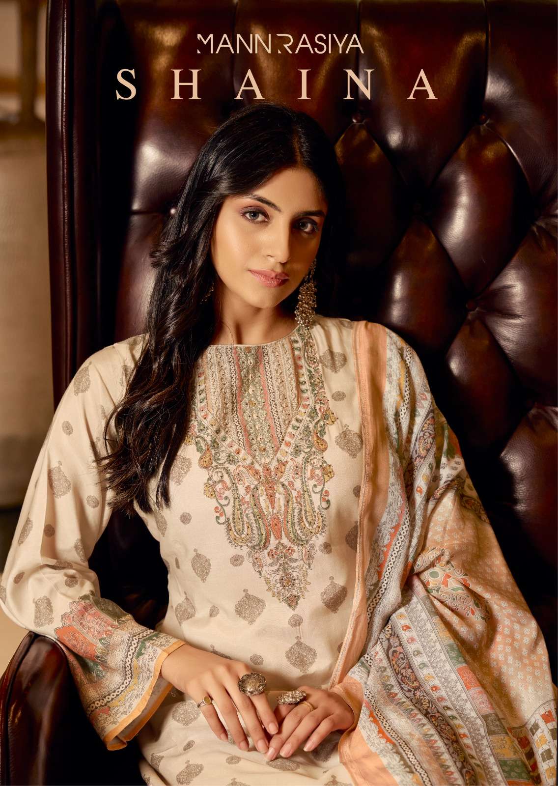 shaina by mannrasiya 51001-51004 series pure muslin digital print with handwork salwar suits catalogue surat 