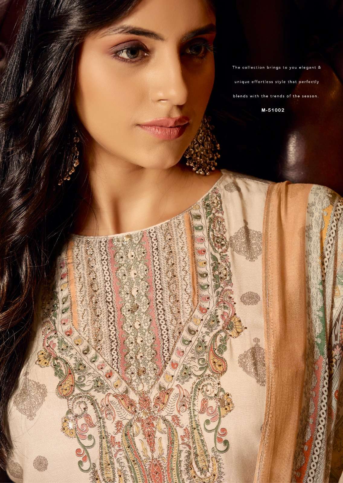 shaina by mannrasiya 51001-51004 series pure muslin digital print with handwork salwar suits catalogue surat 