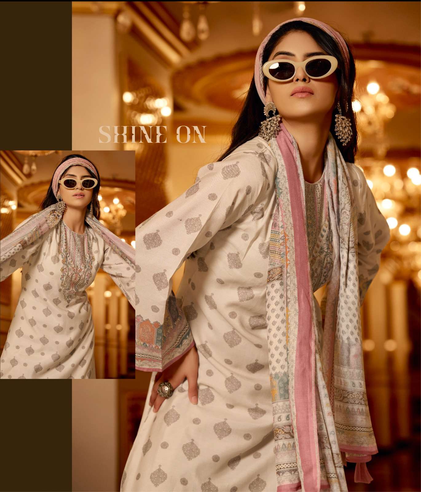 shaina by mannrasiya 51001-51004 series pure muslin digital print with handwork salwar suits catalogue surat 