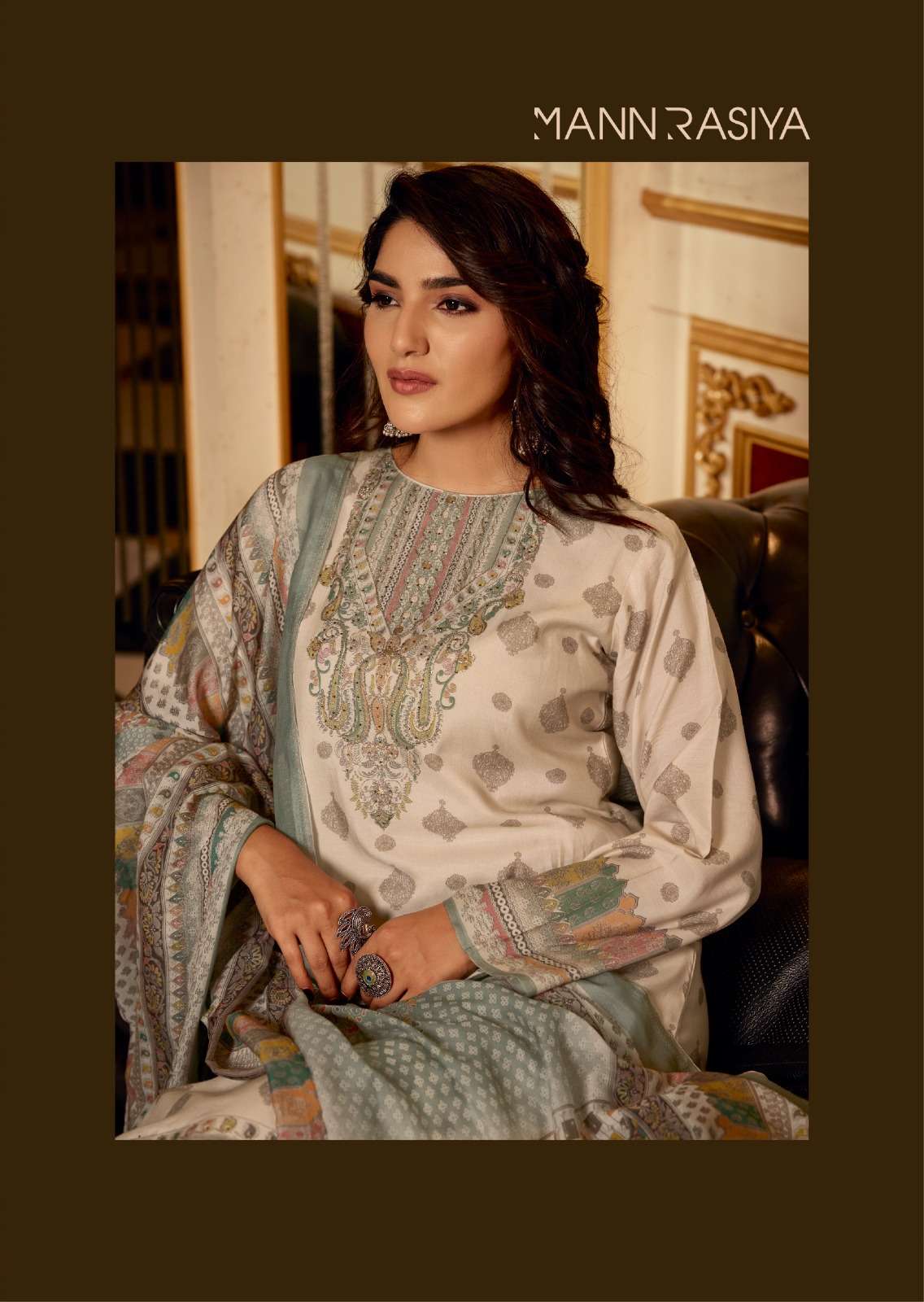 shaina by mannrasiya 51001-51004 series pure muslin digital print with handwork salwar suits catalogue surat 