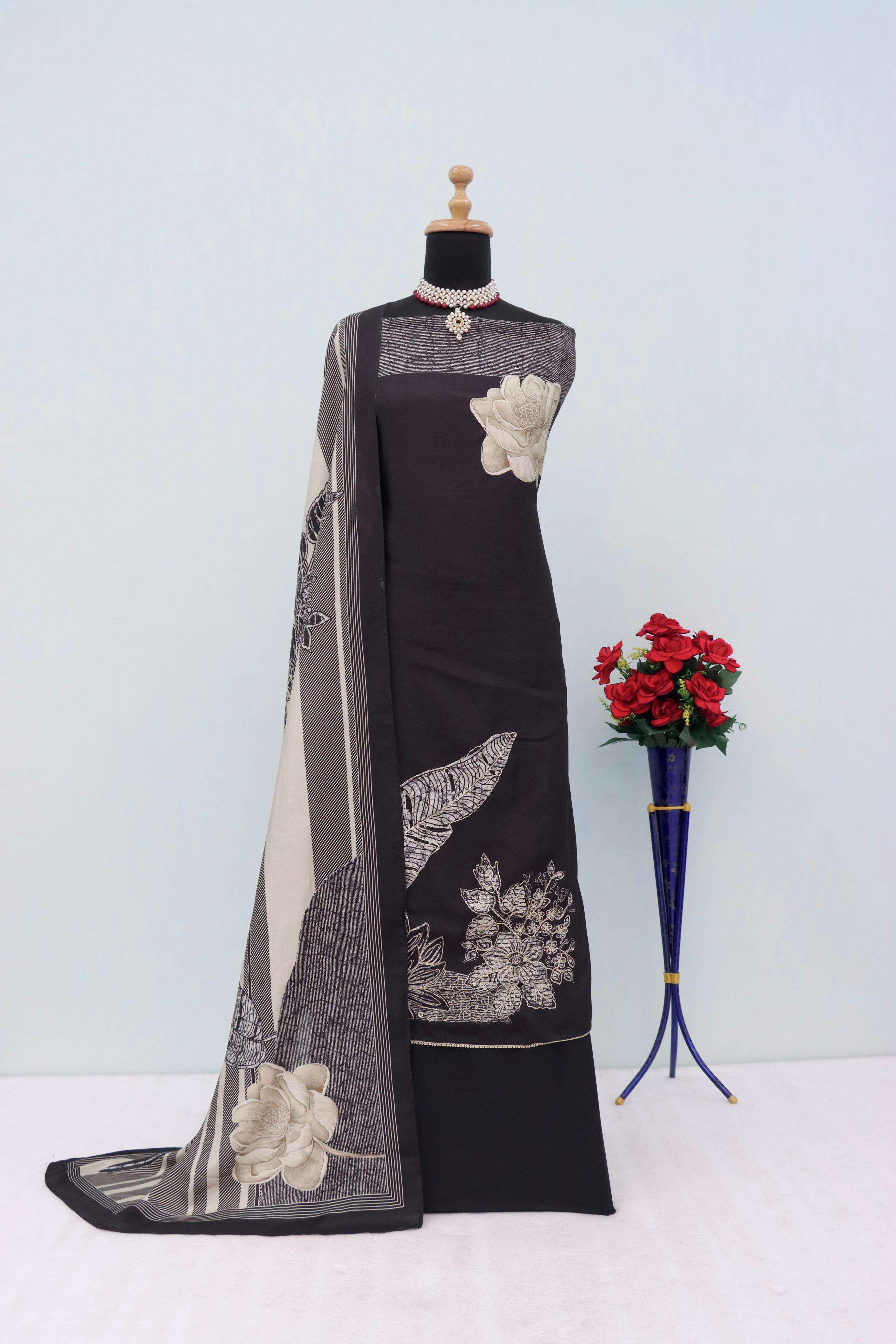 shurooq 102 series pure muslin pakistani digital printed salwar suits material non catalogue wholesaler surat