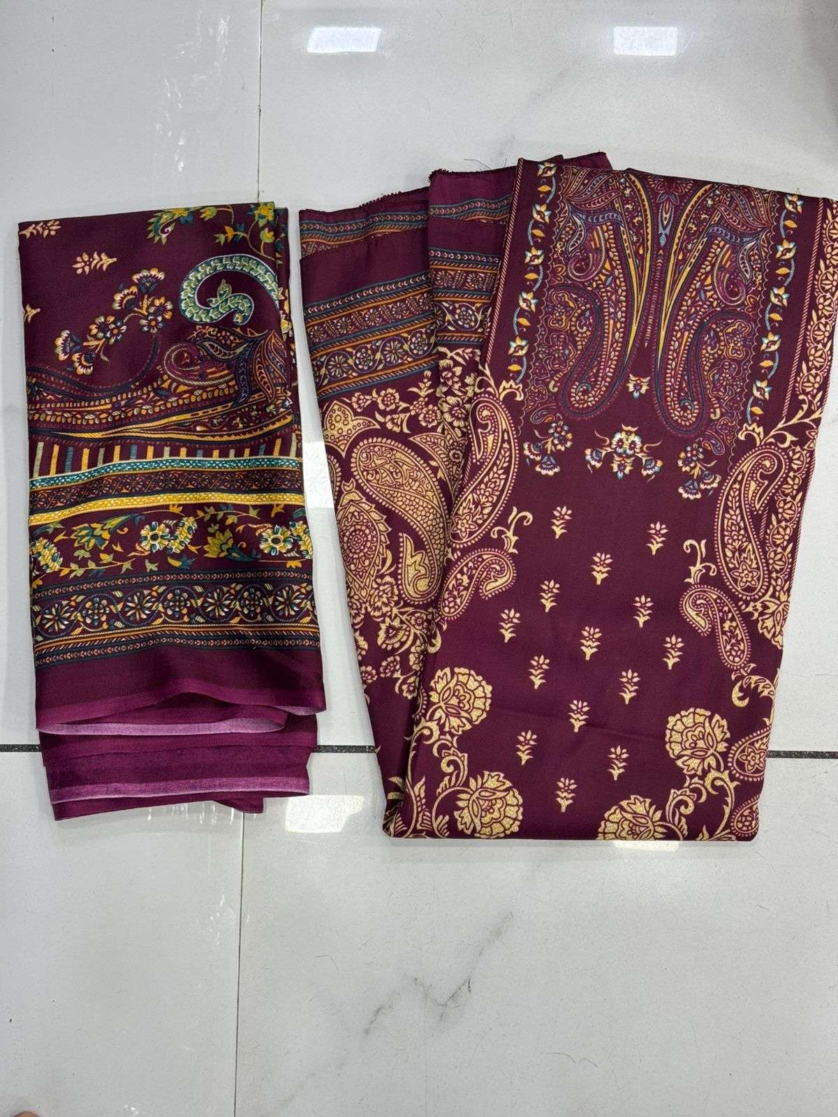 winter collection by roli moli creation pashmina dress material non catalogue online wholesale surat 
