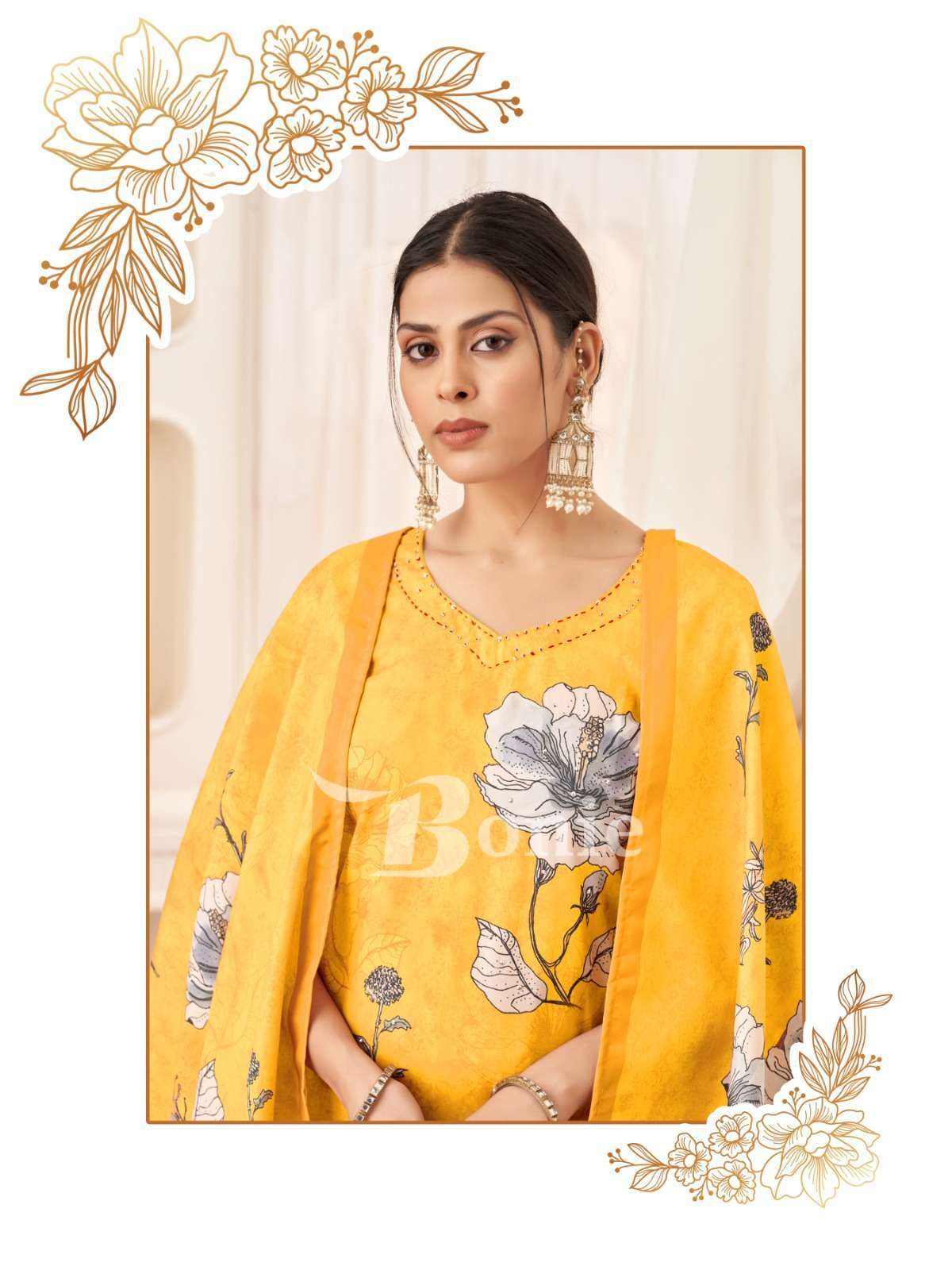 zeel vol-3 by bonie 3001-3006 series digital printed designer kurtis latest catalogue wholesale price surat 