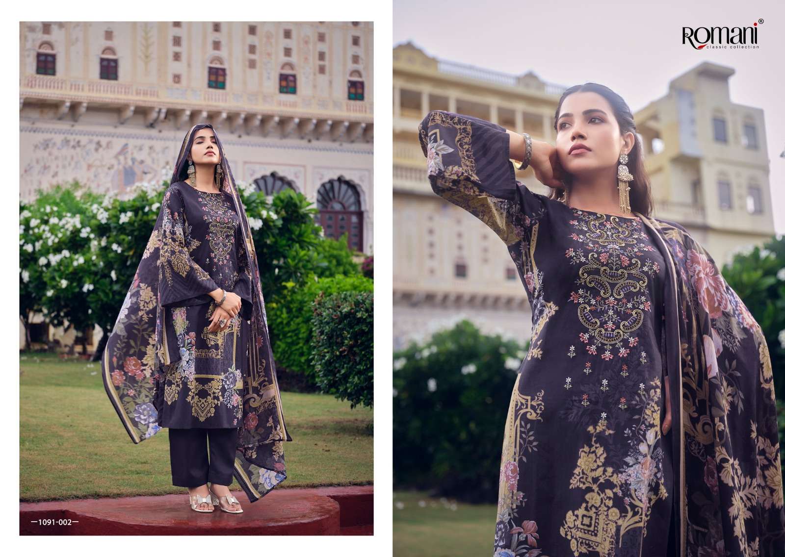 aarzu vol-8 by romani unstich designer salwar kameez catalogue wholesaler surat gujarat