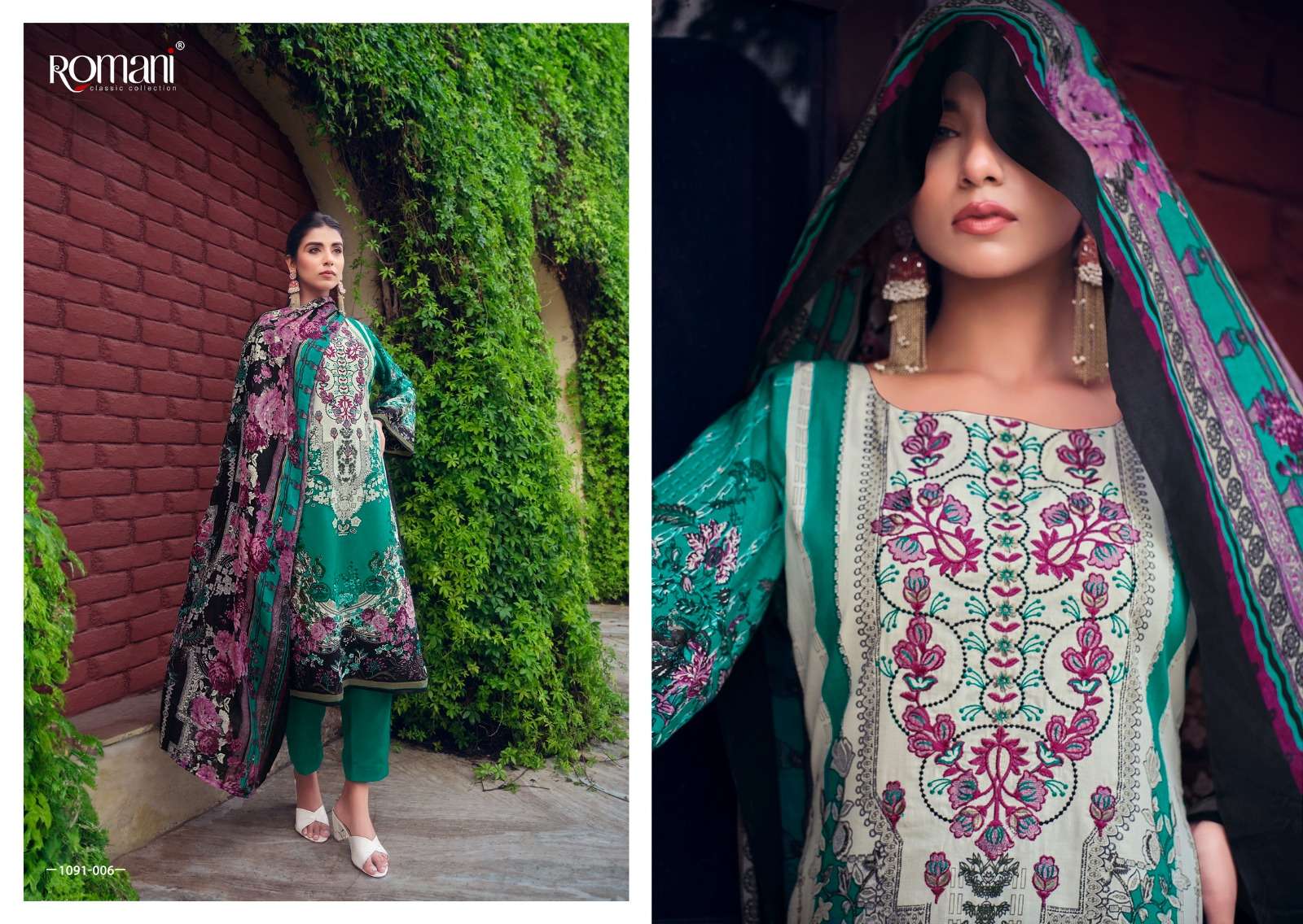 aarzu vol-8 by romani unstich designer salwar kameez catalogue wholesaler surat gujarat