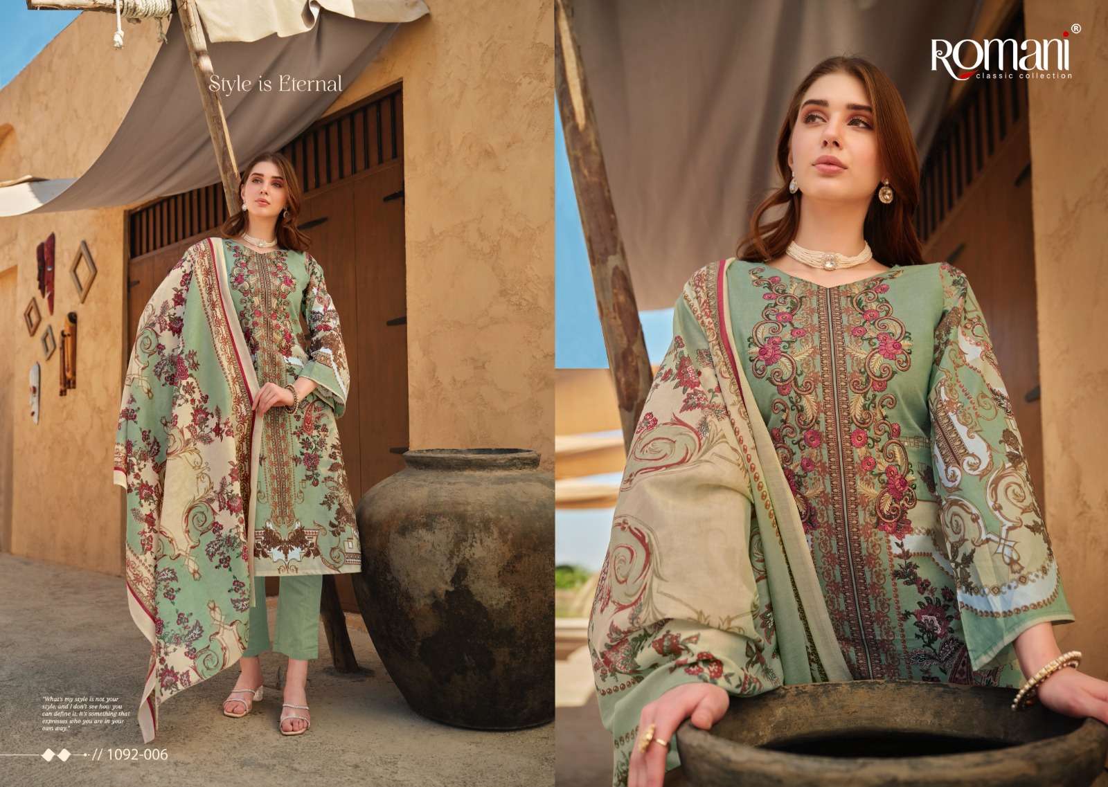 aarzu vol-9 by romani soft cotton designer salwar kameez catalogue wholesaler surat gujrat