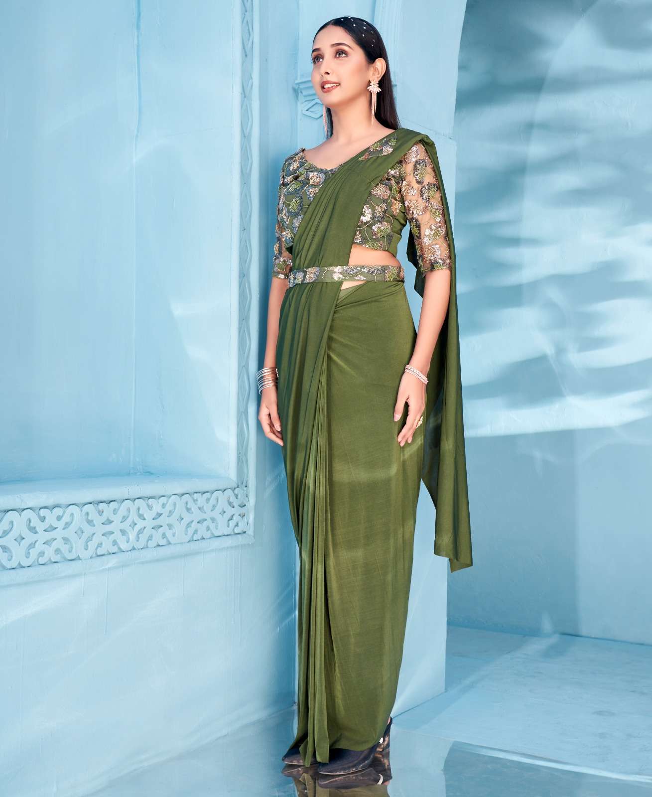 amoha trendz 102160 ready to wear party wear designer saree catalogue online shopping surat gujarat